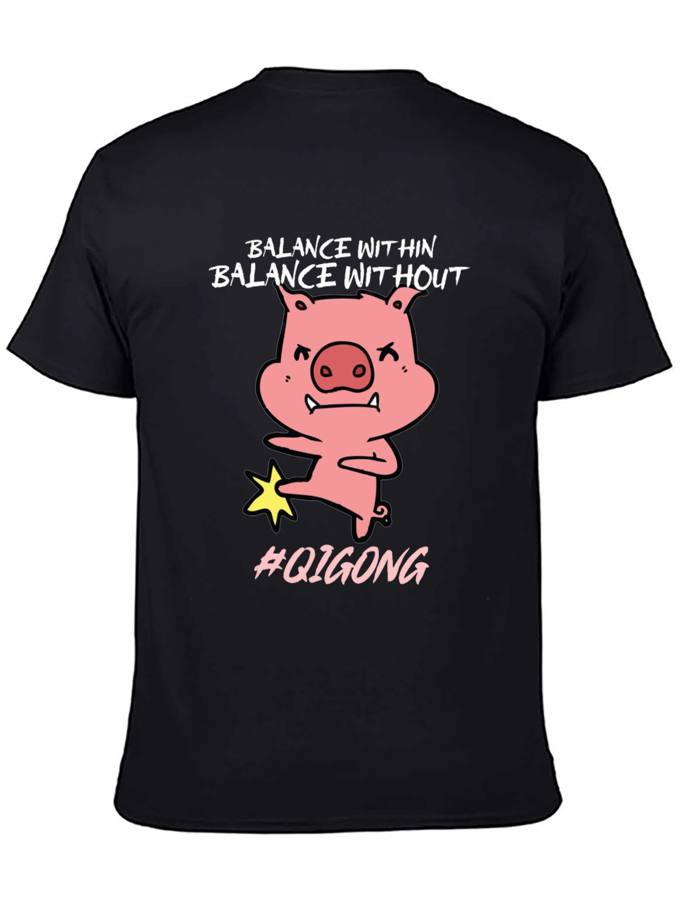 Balance Within Funny Pig Qigong T-Shirt