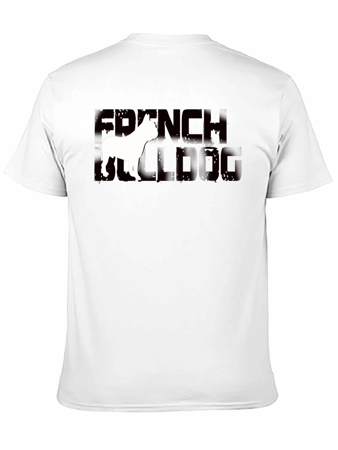 French Bulldog Graphic Tee - Unisex Black Cotton T-Shirt