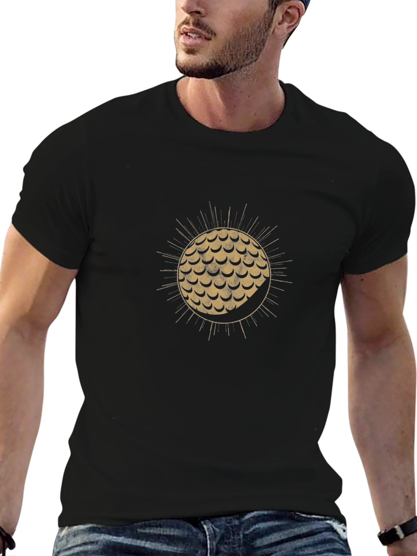 Lunar Sun Graphic Black T-Shirt