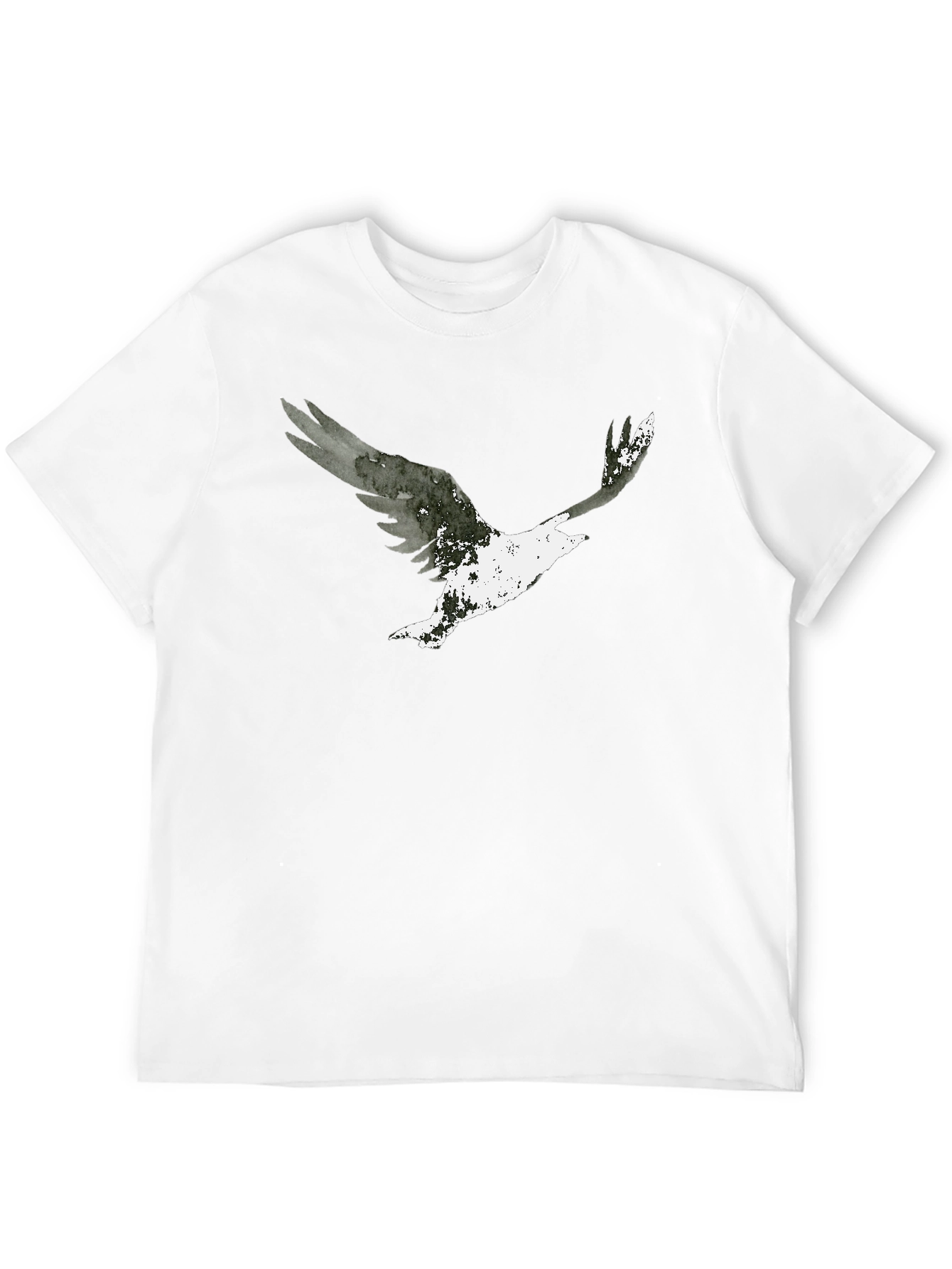 Abstract Eagle Graphic Tee - Mens Black T-Shirt