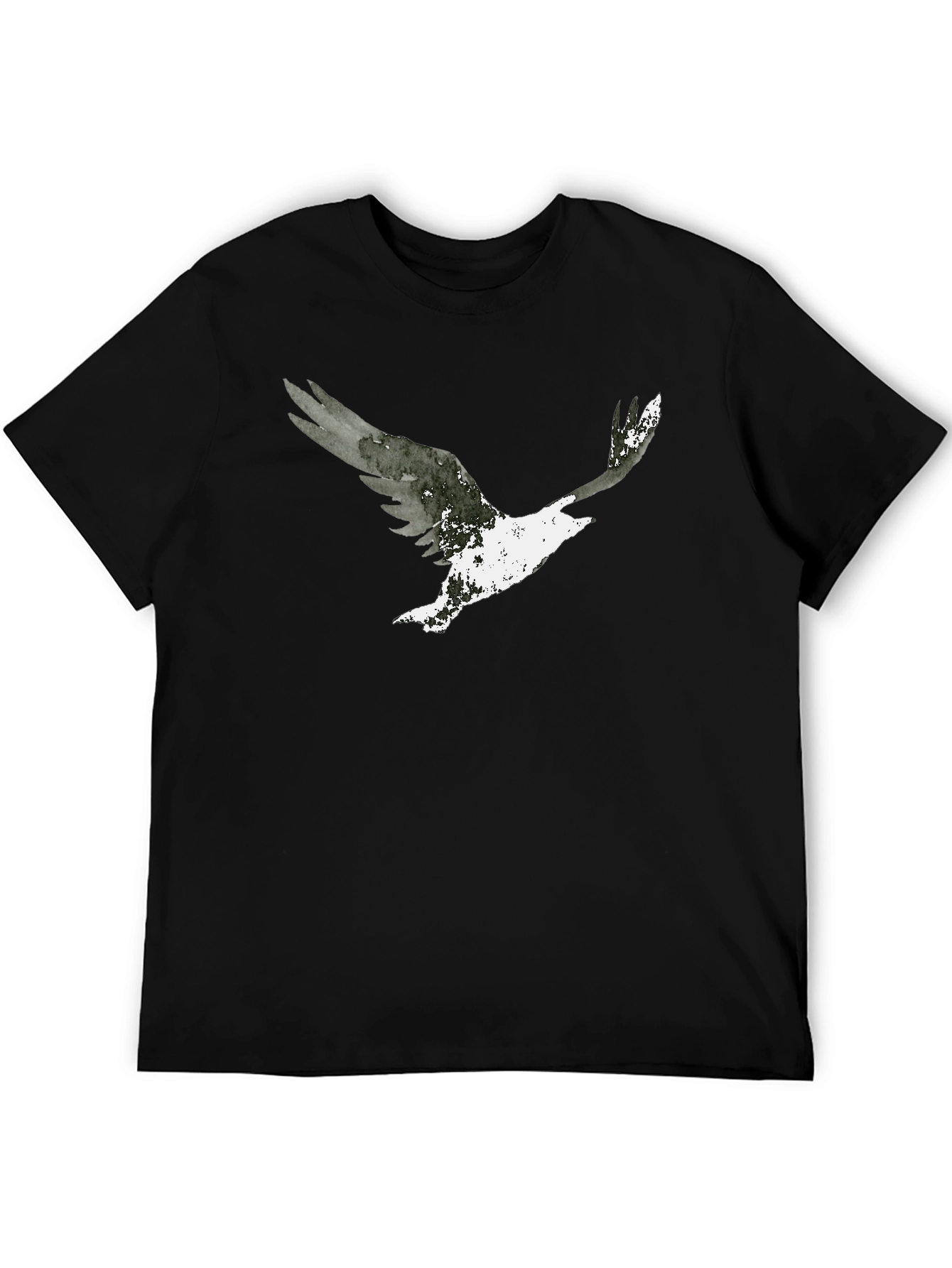 Abstract Eagle Graphic Tee - Mens Black T-Shirt