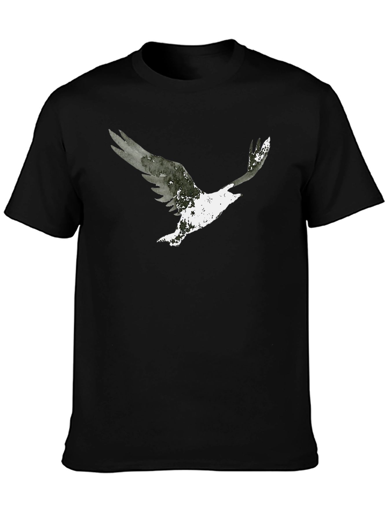 Abstract Eagle Graphic Tee - Mens Black T-Shirt