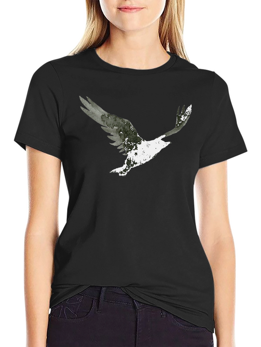 Abstract Eagle Graphic Tee - Mens Black T-Shirt