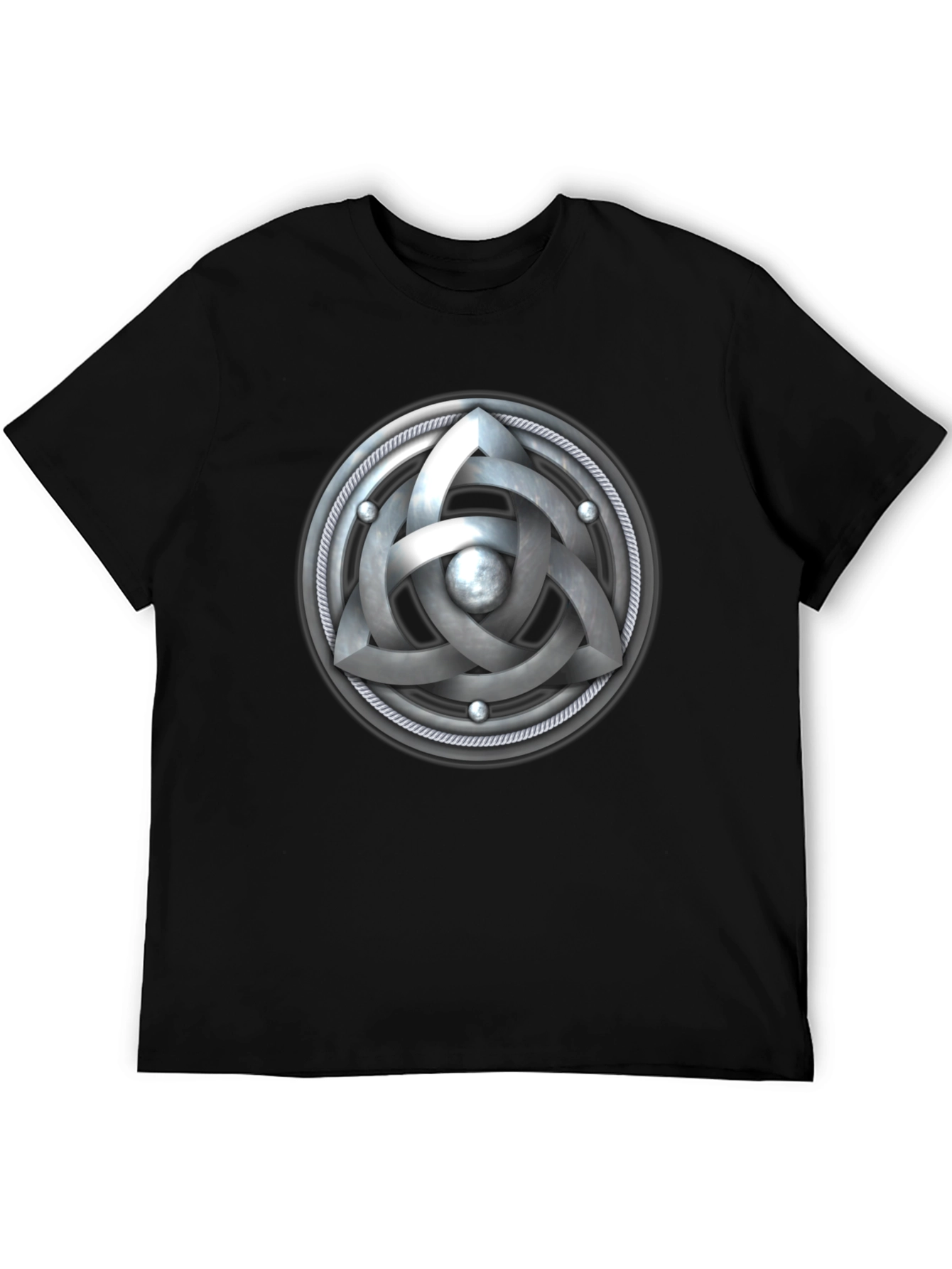 Celtic Knot Triquetra Black T-Shirt