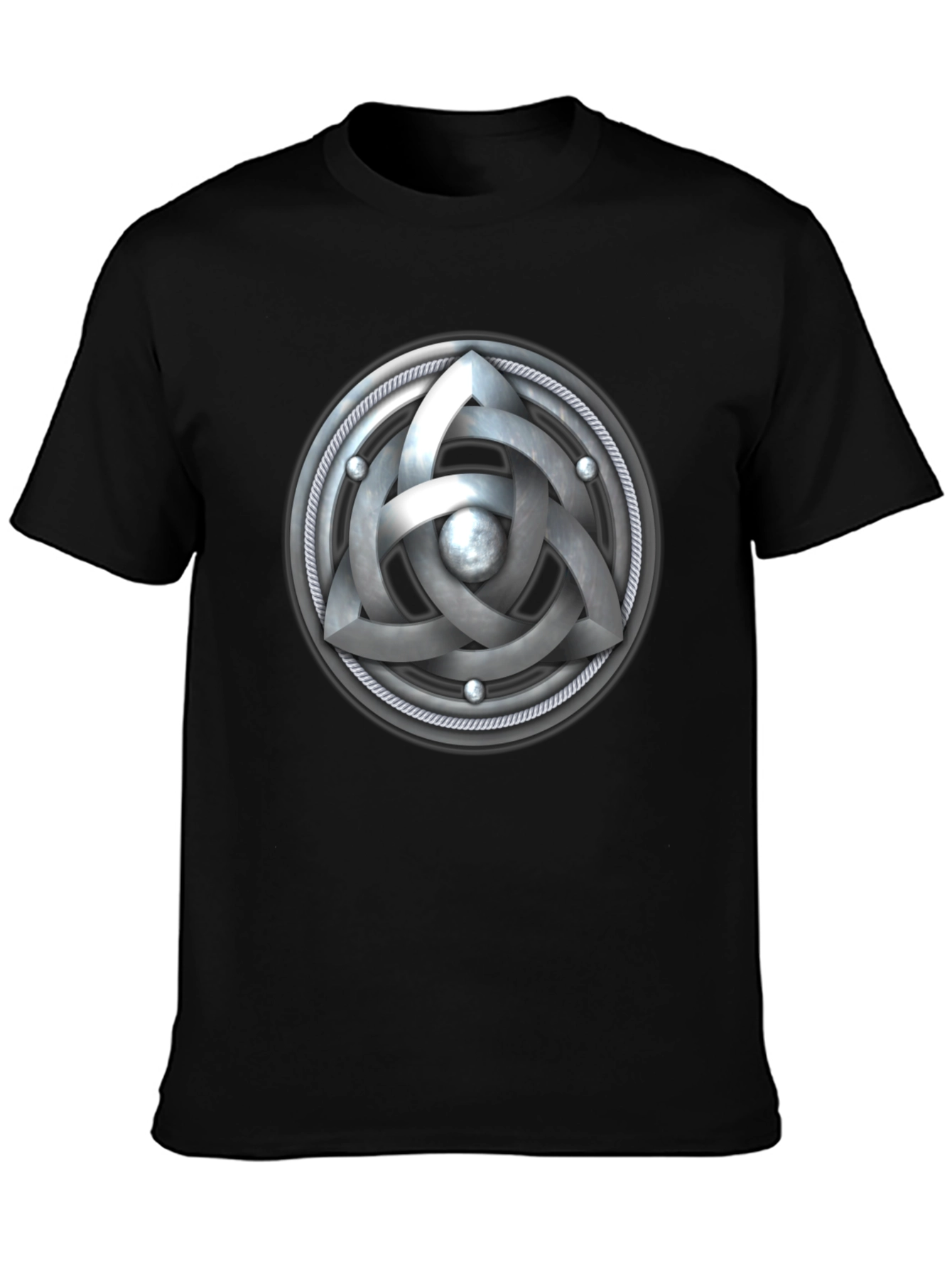 Celtic Knot Triquetra Black T-Shirt