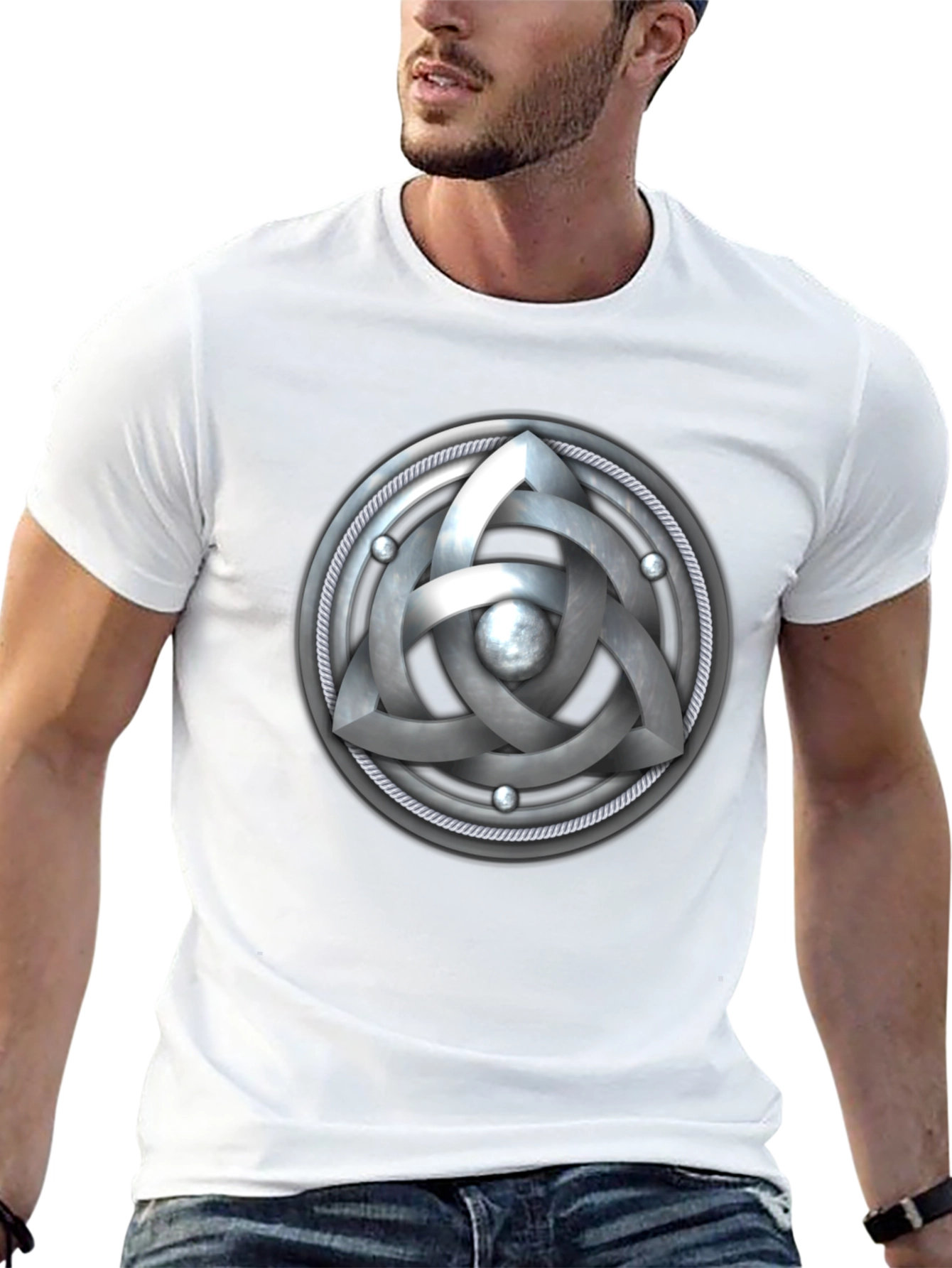 Celtic Knot Triquetra Black T-Shirt