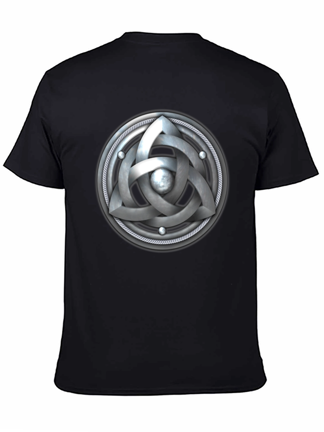 Celtic Knot Triquetra Black T-Shirt