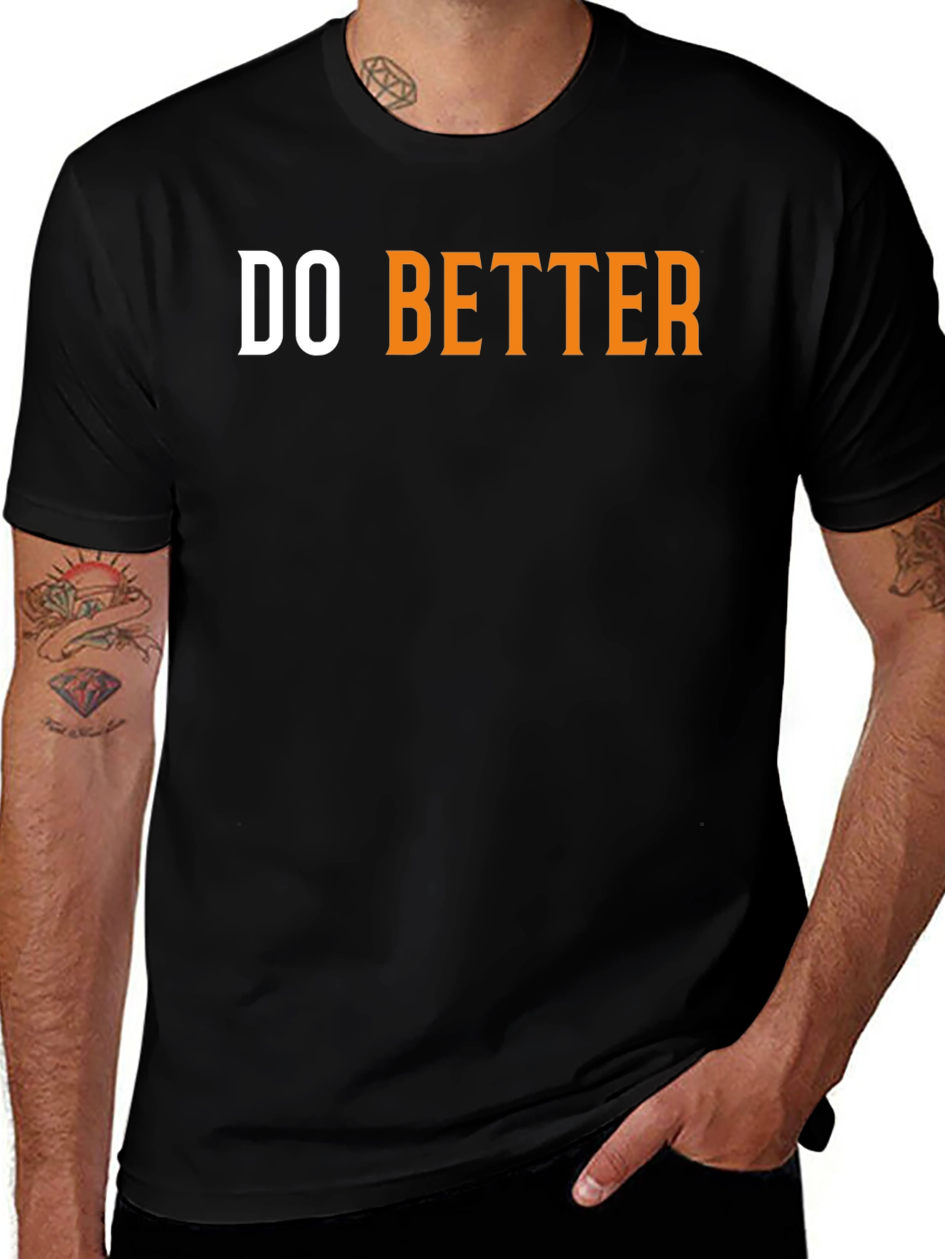 Do Better Graphic Tee - Black Cotton T-Shirt