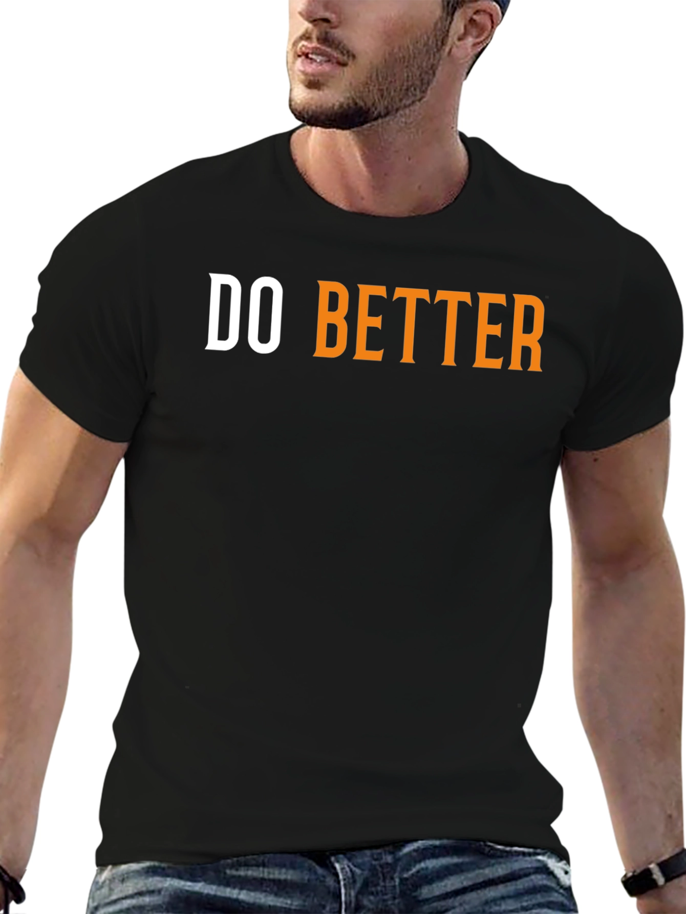Do Better Graphic Tee - Black Cotton T-Shirt