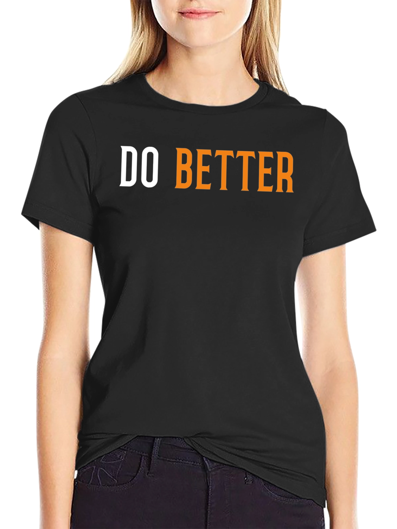 Do Better Graphic Tee - Black Cotton T-Shirt