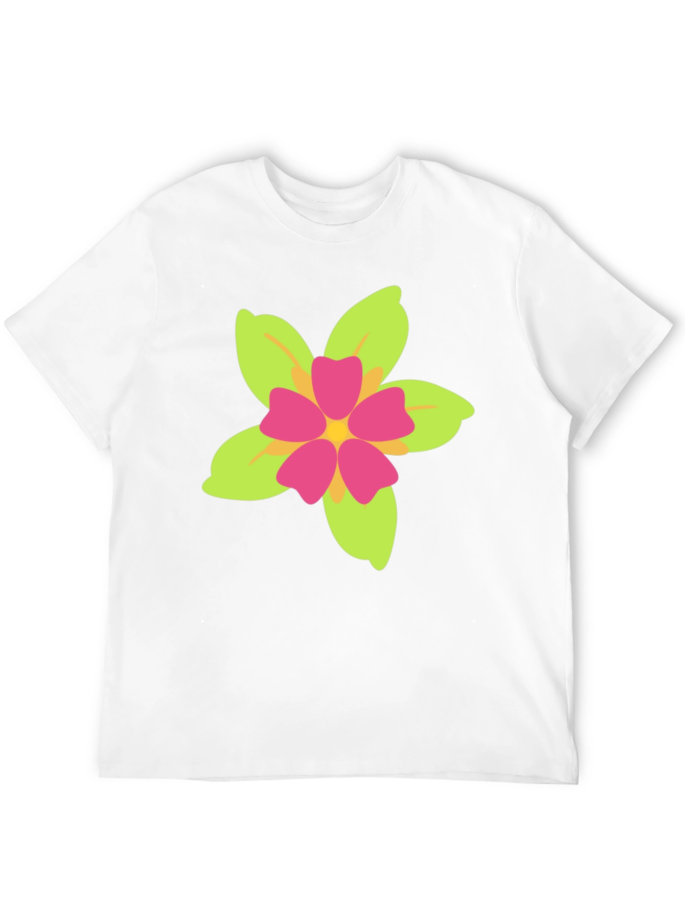Floral Print Black T-Shirt - Casual Style