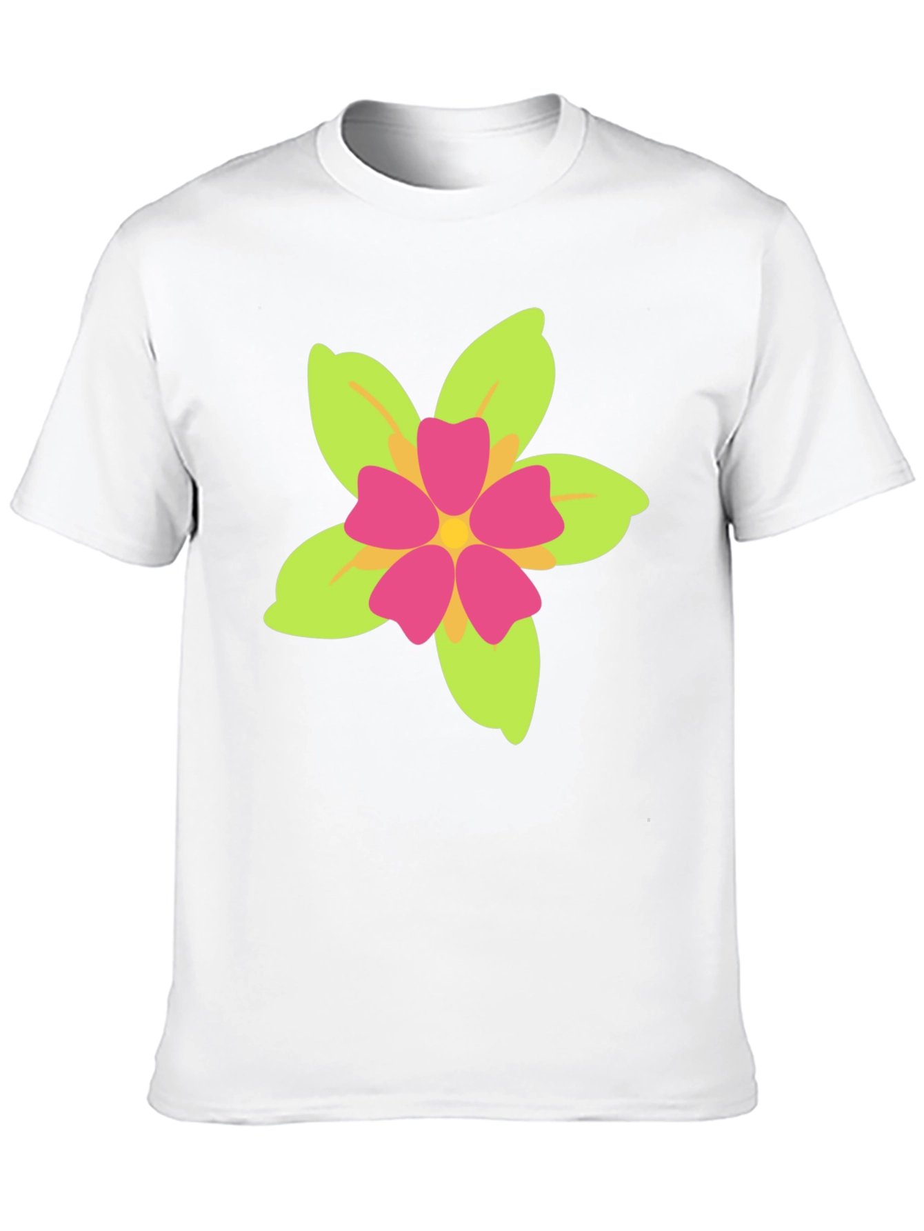 Floral Print Black T-Shirt - Casual Style
