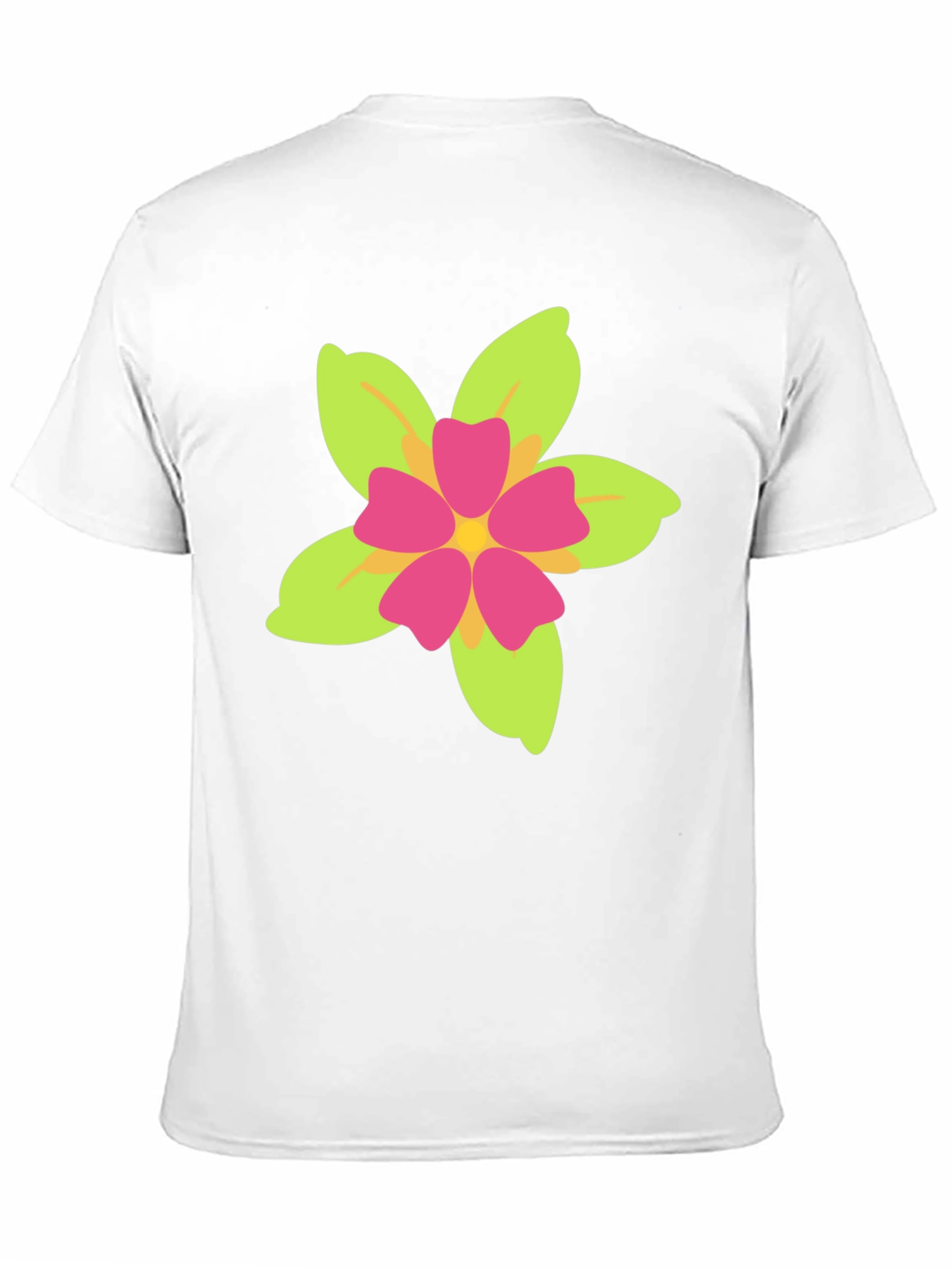 Floral Print Black T-Shirt - Casual Style