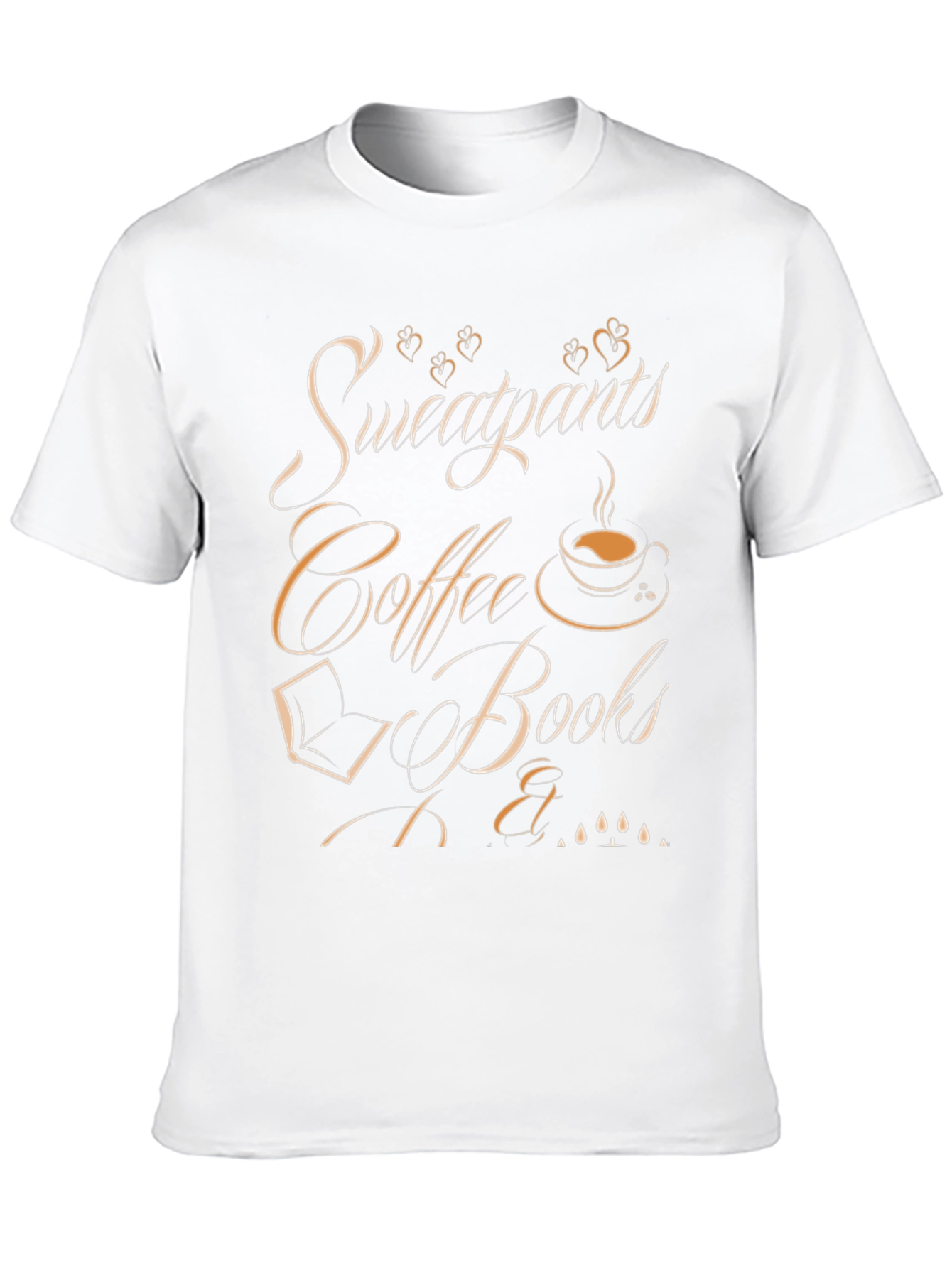 Sweatpants Coffee & Books Graphic Tee