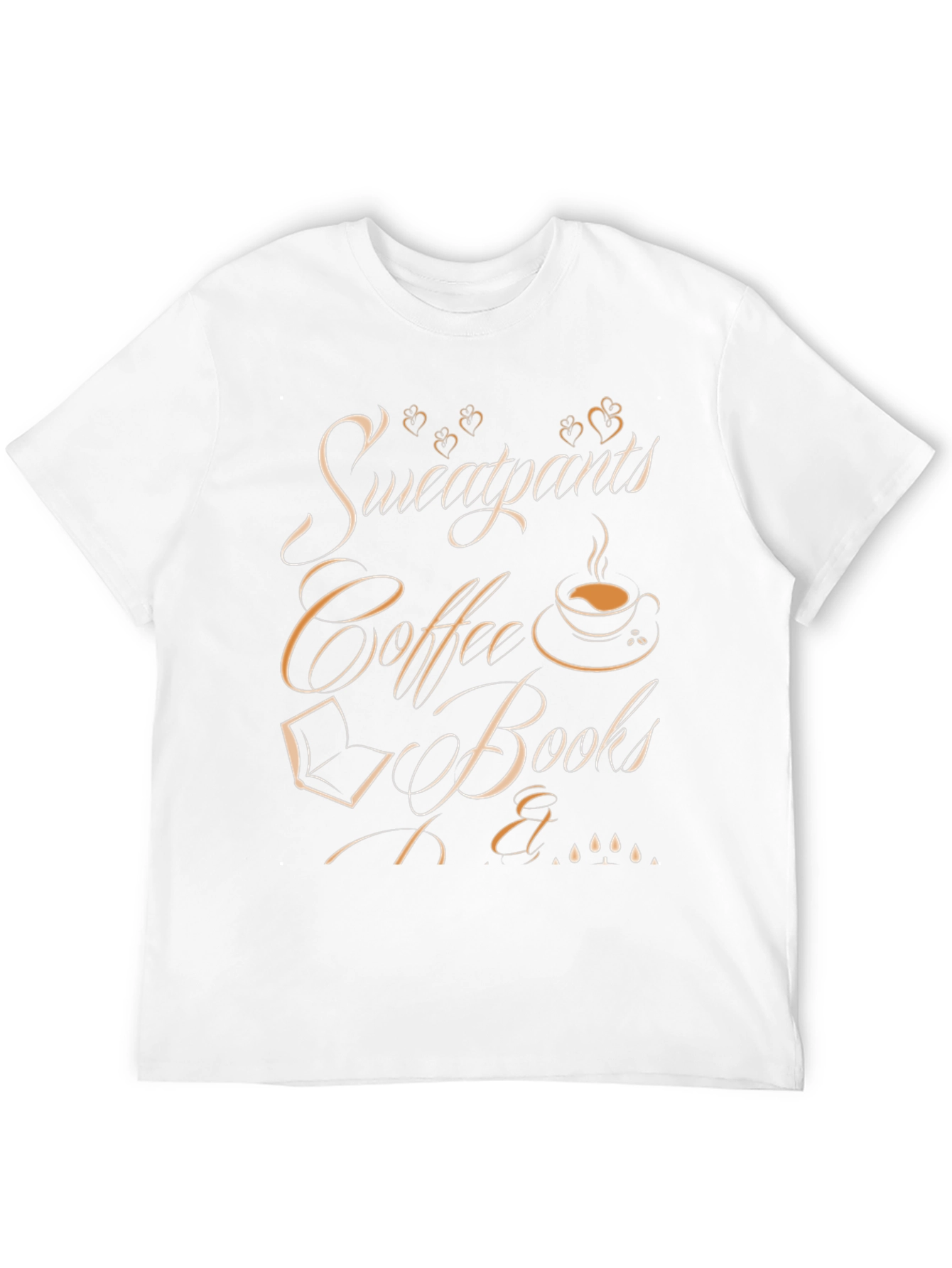 Sweatpants Coffee & Books Graphic Tee