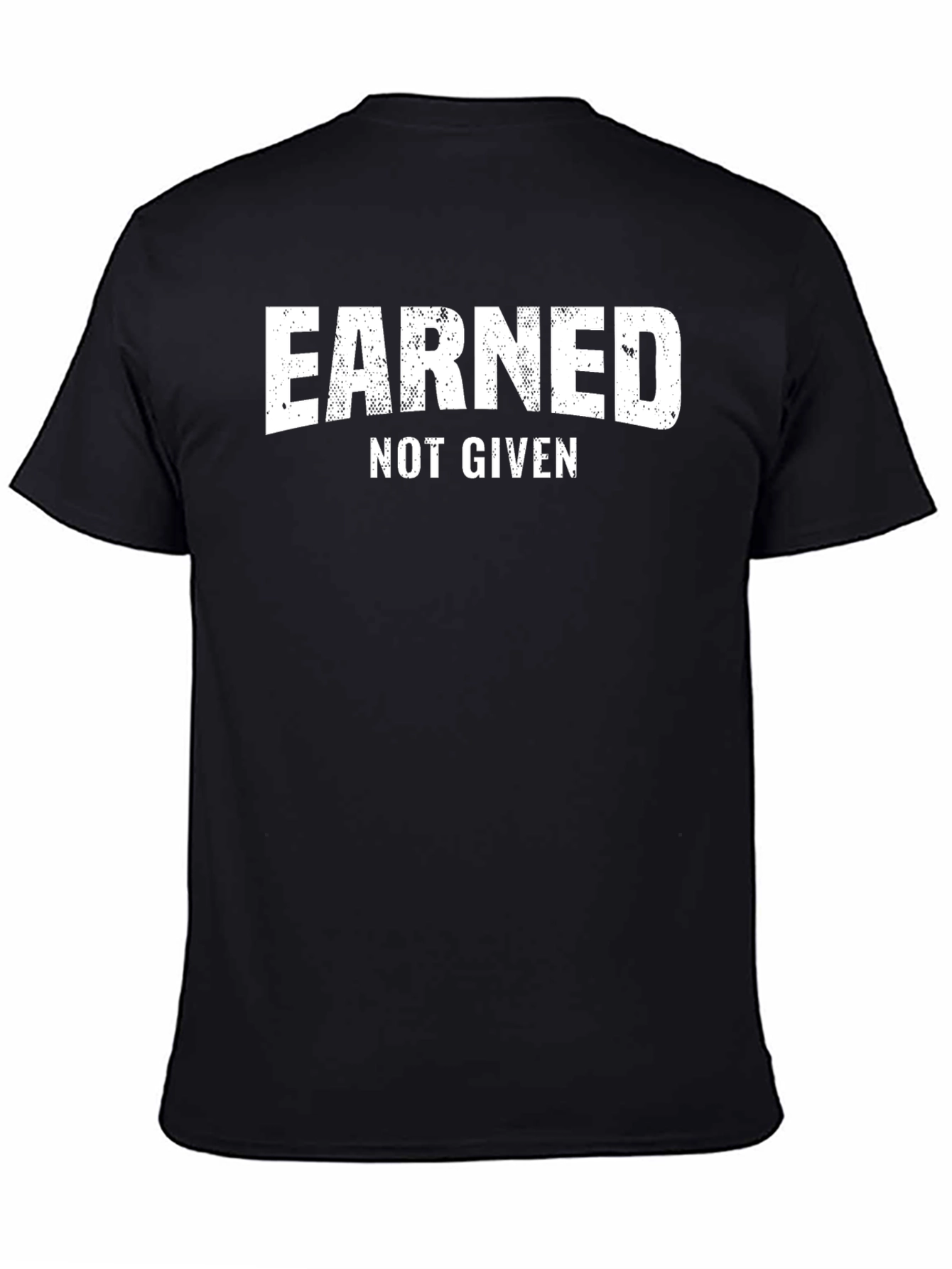 Earned Not Given Mens Graphic Tee - Black