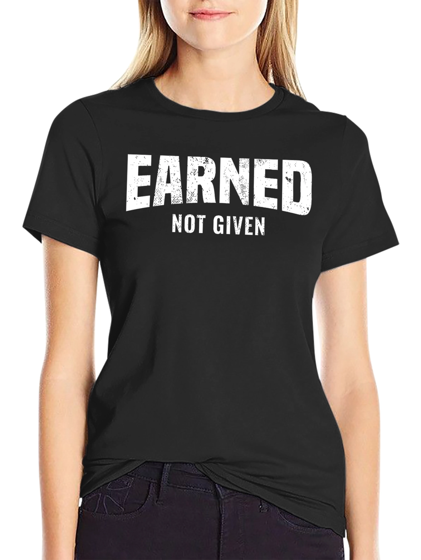 Earned Not Given Mens Graphic Tee - Black