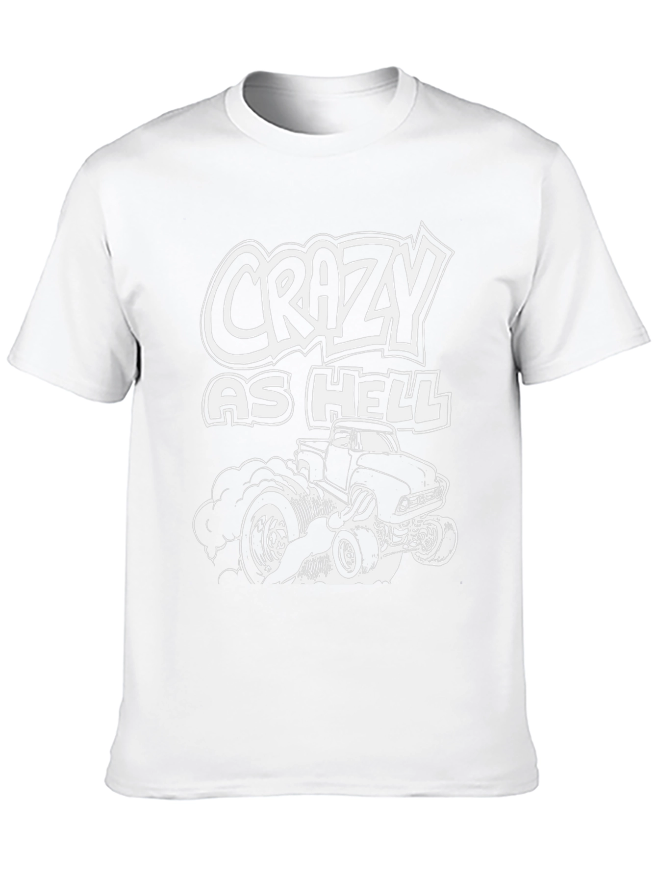 Crazy As Hell Truck Graphic T-Shirt