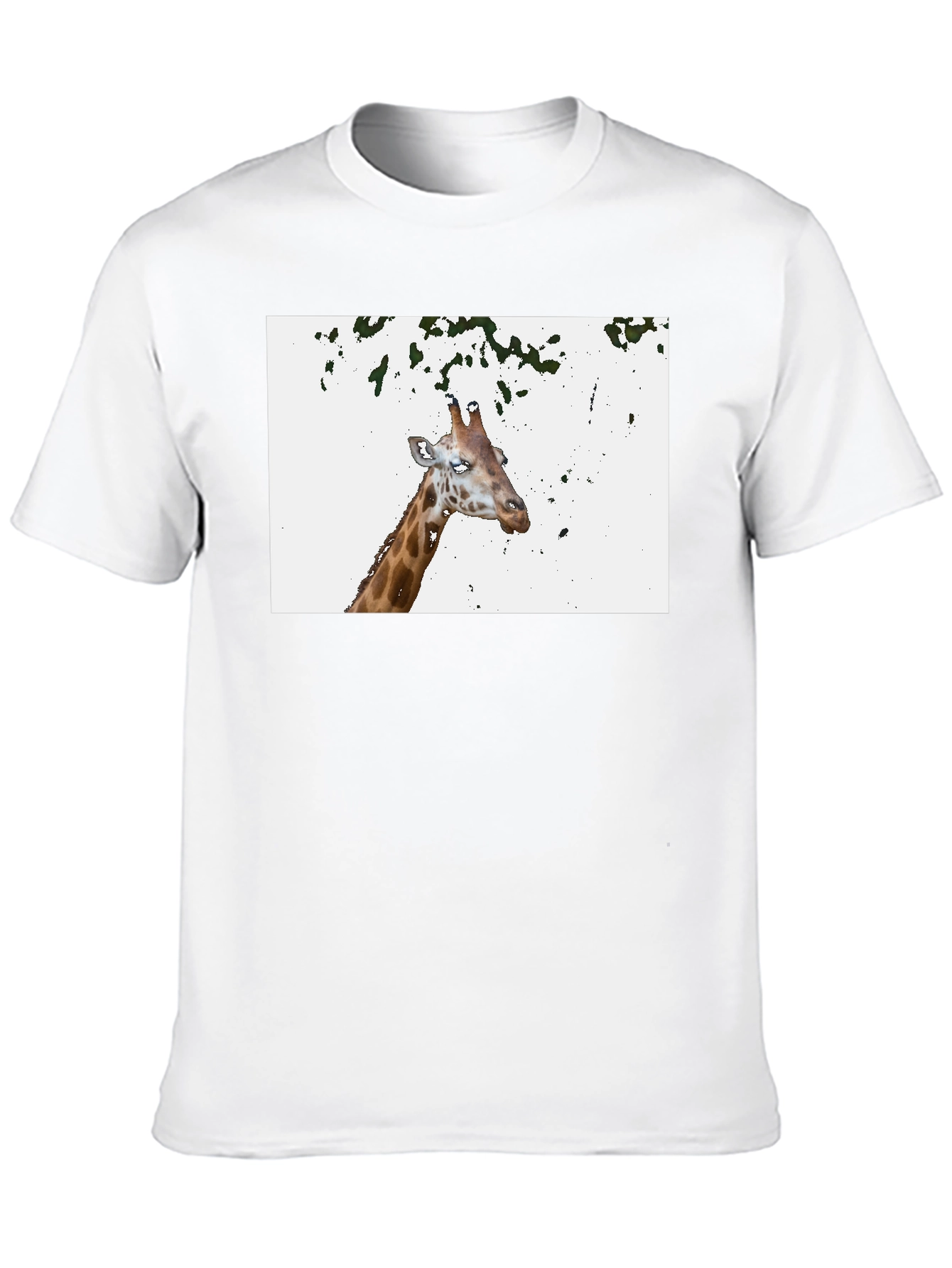 Giraffe Graphic Tee - Casual Black T-Shirt