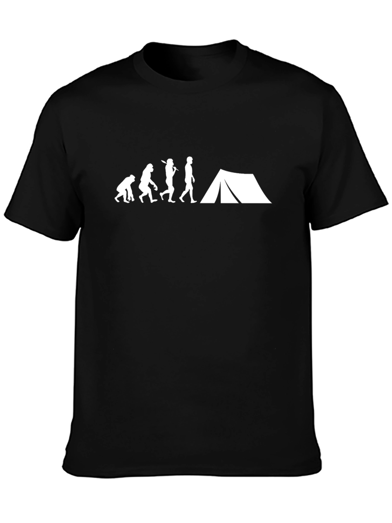 Evolution of Camping T-Shirt - Funny Outdoor Tee