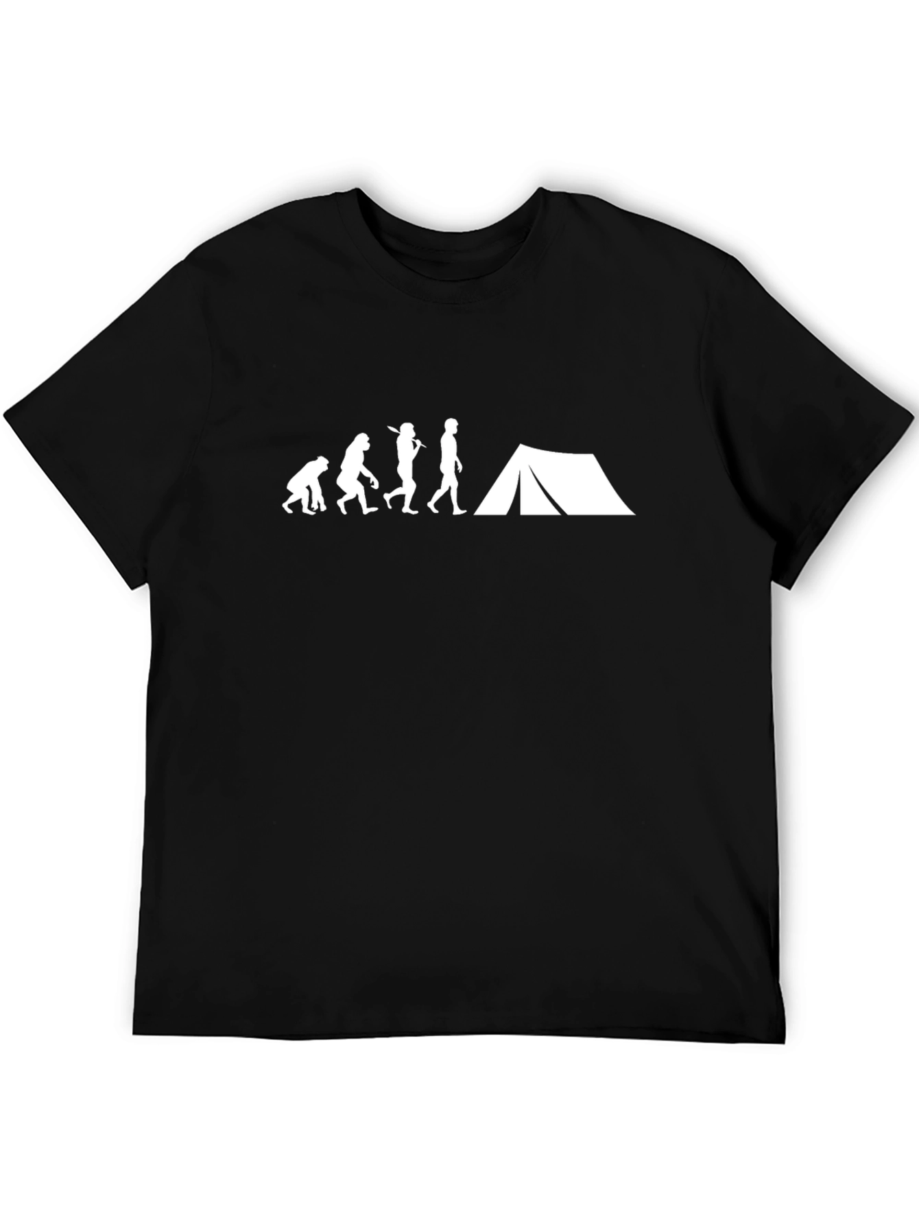 Evolution of Camping T-Shirt - Funny Outdoor Tee
