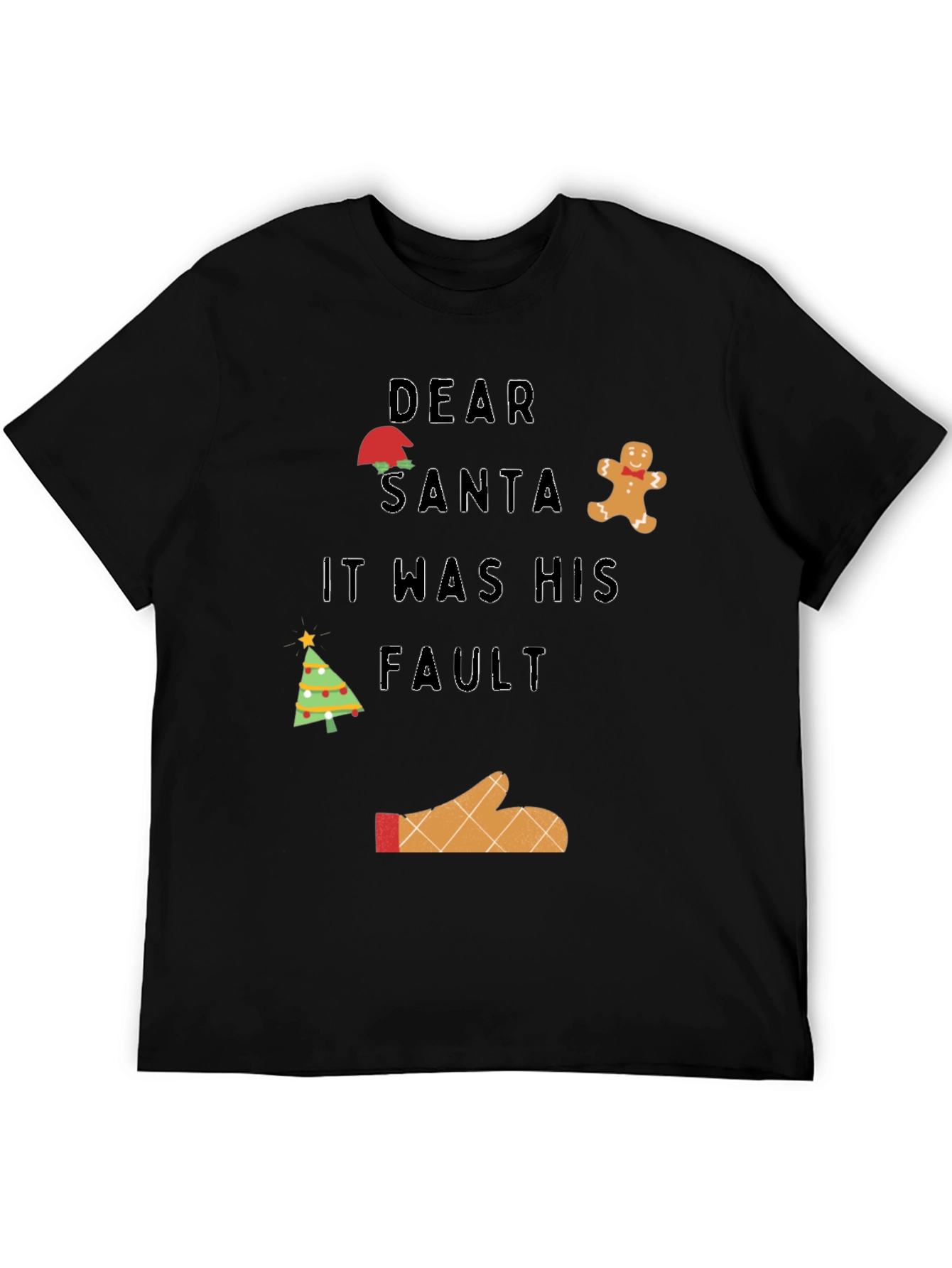 Dear Santa It Was His Fault Christmas T-Shirt