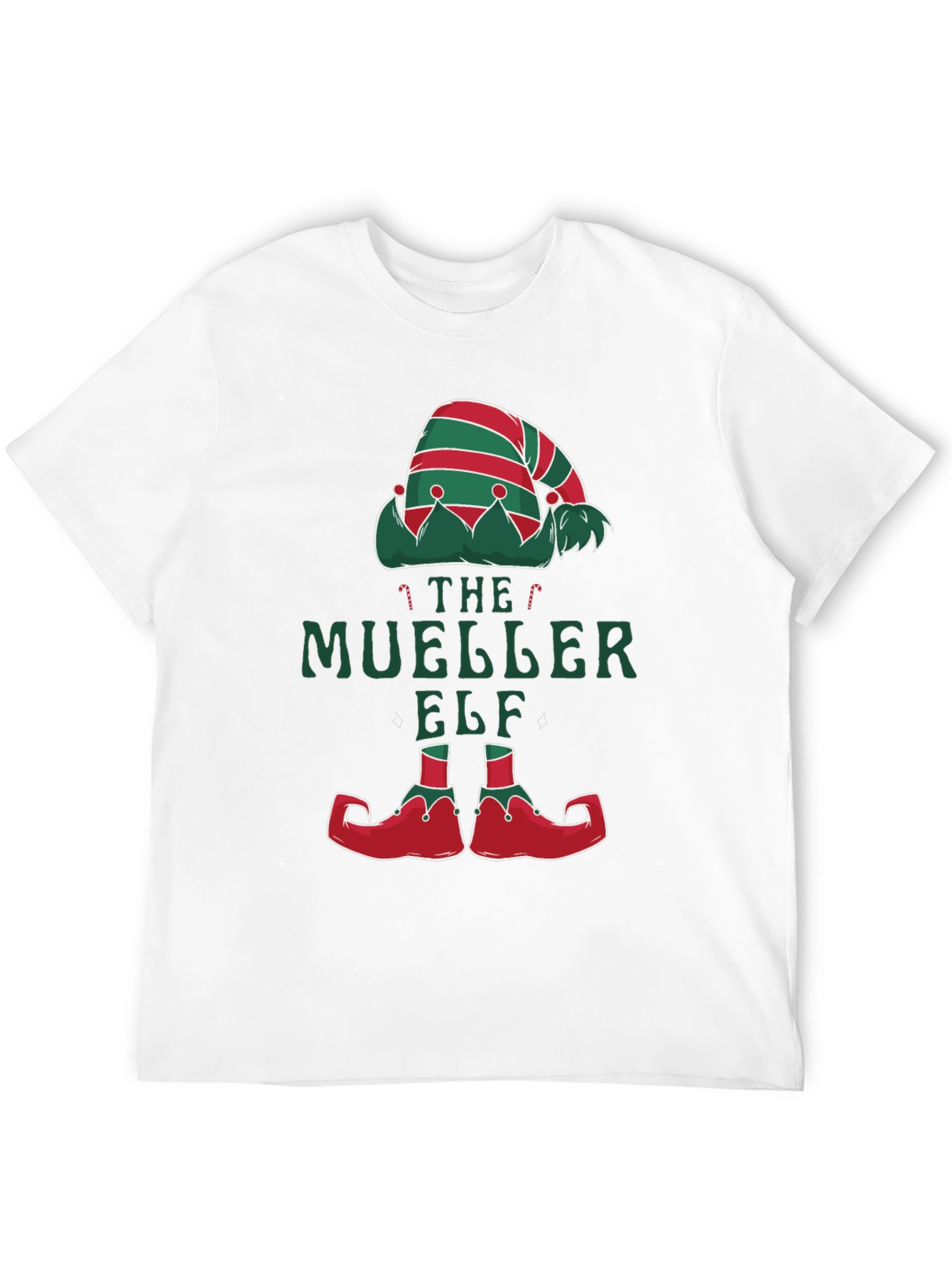 The Mueller Elf Christmas Holiday Graphic Tee Shirt