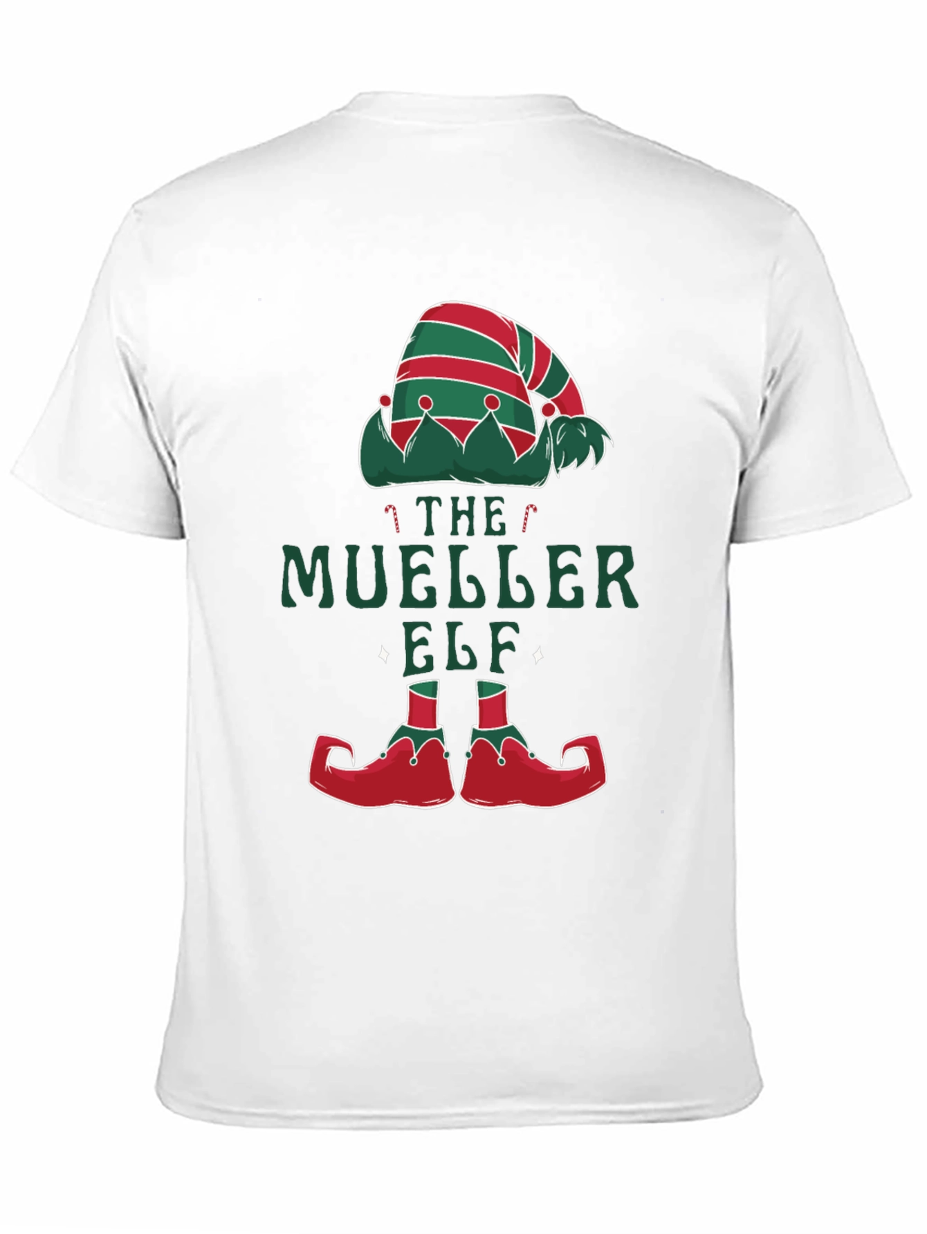 The Mueller Elf Christmas Holiday Graphic Tee Shirt