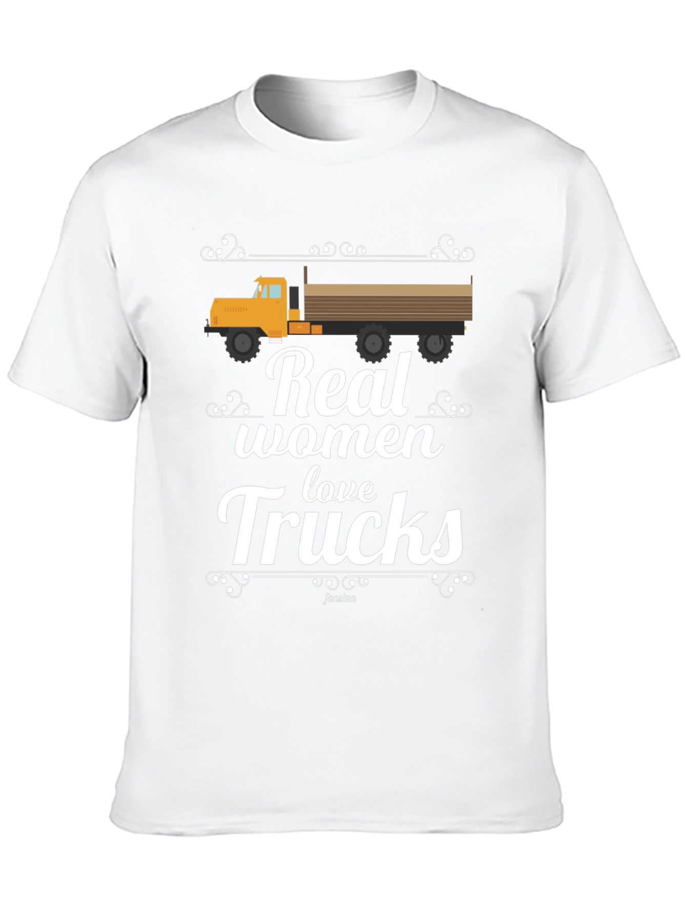 Real Women Love Trucks Black T-Shirt