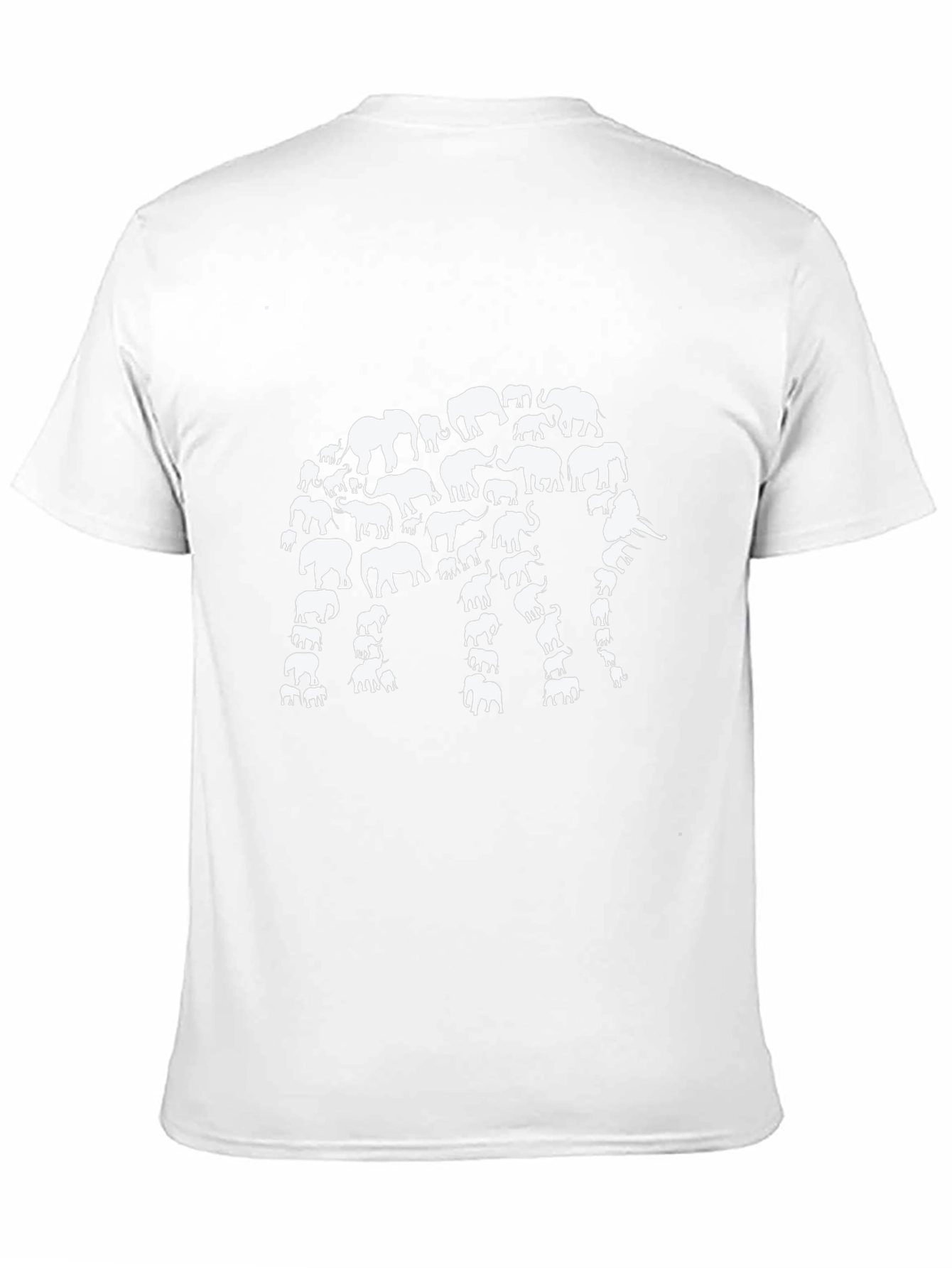 Elephant Silhouette T-Shirt - Black