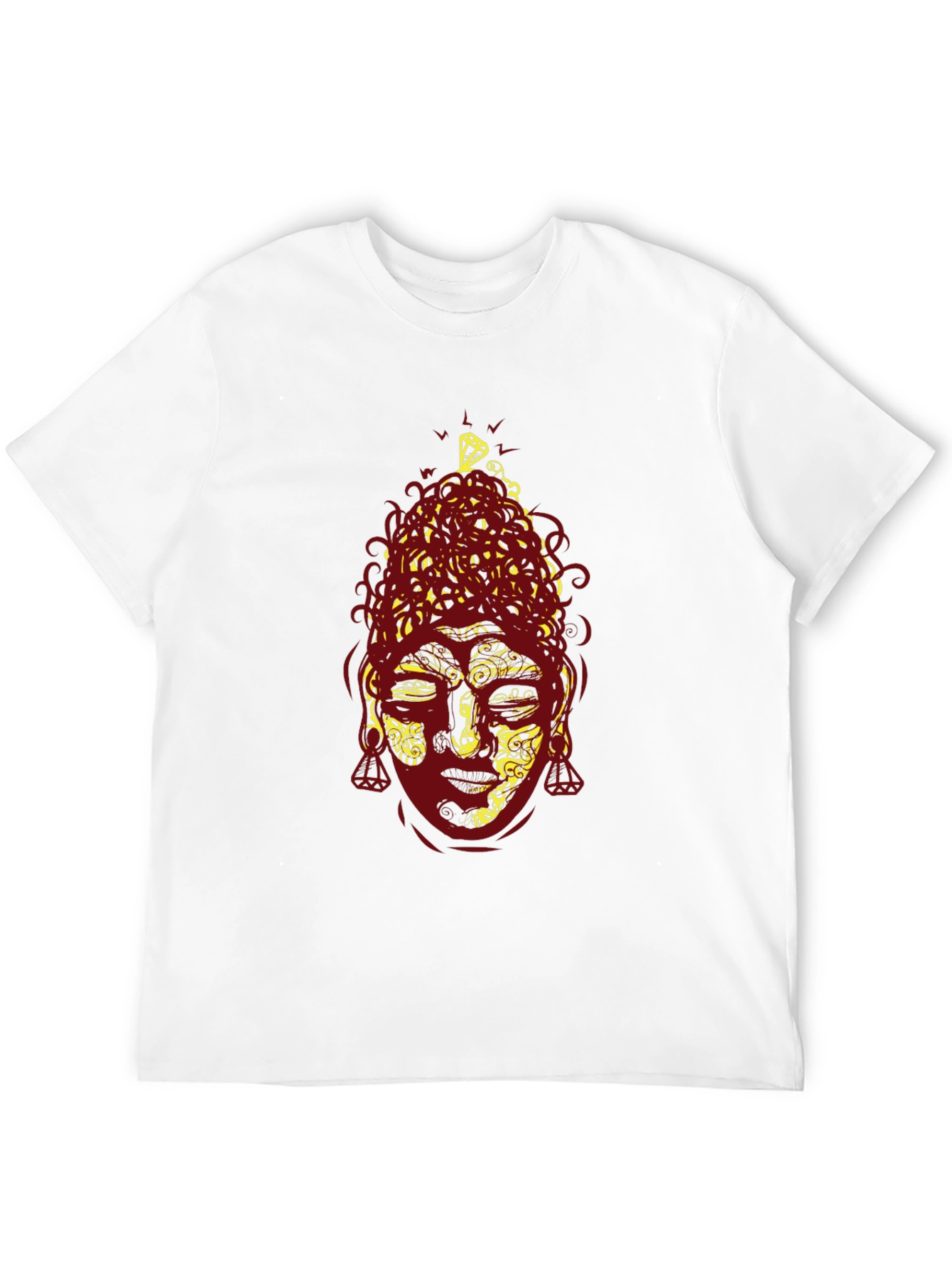 Buddha Graphic Print Tee - Black
