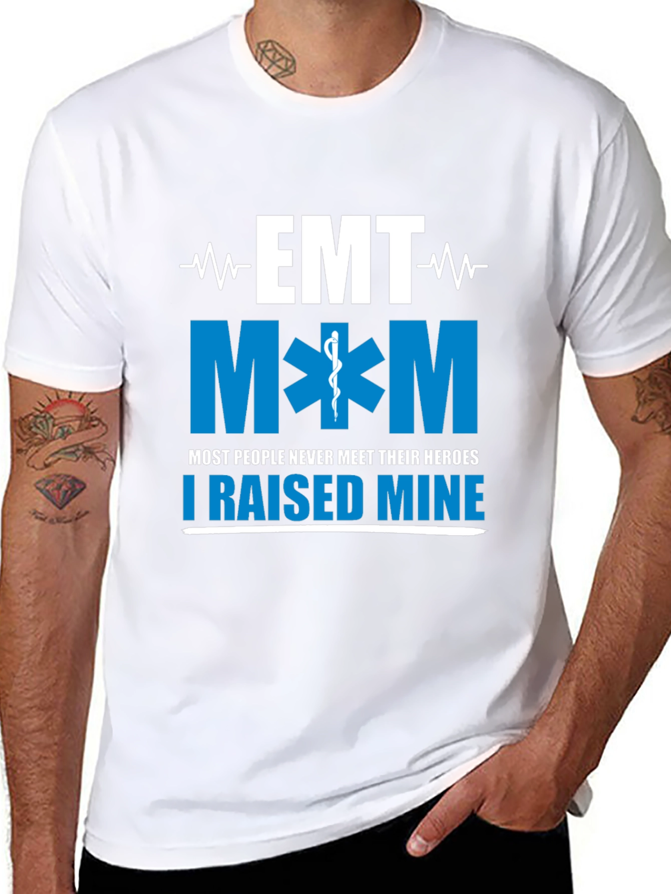 EMT Mom Hero Raising T-Shirt