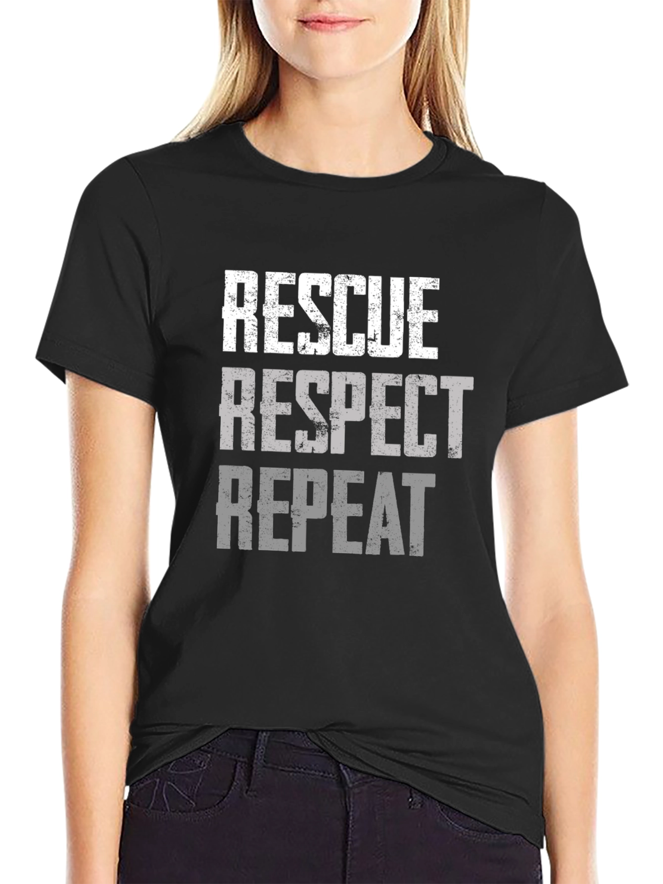 Rescue Respect Repeat Graphic Tee