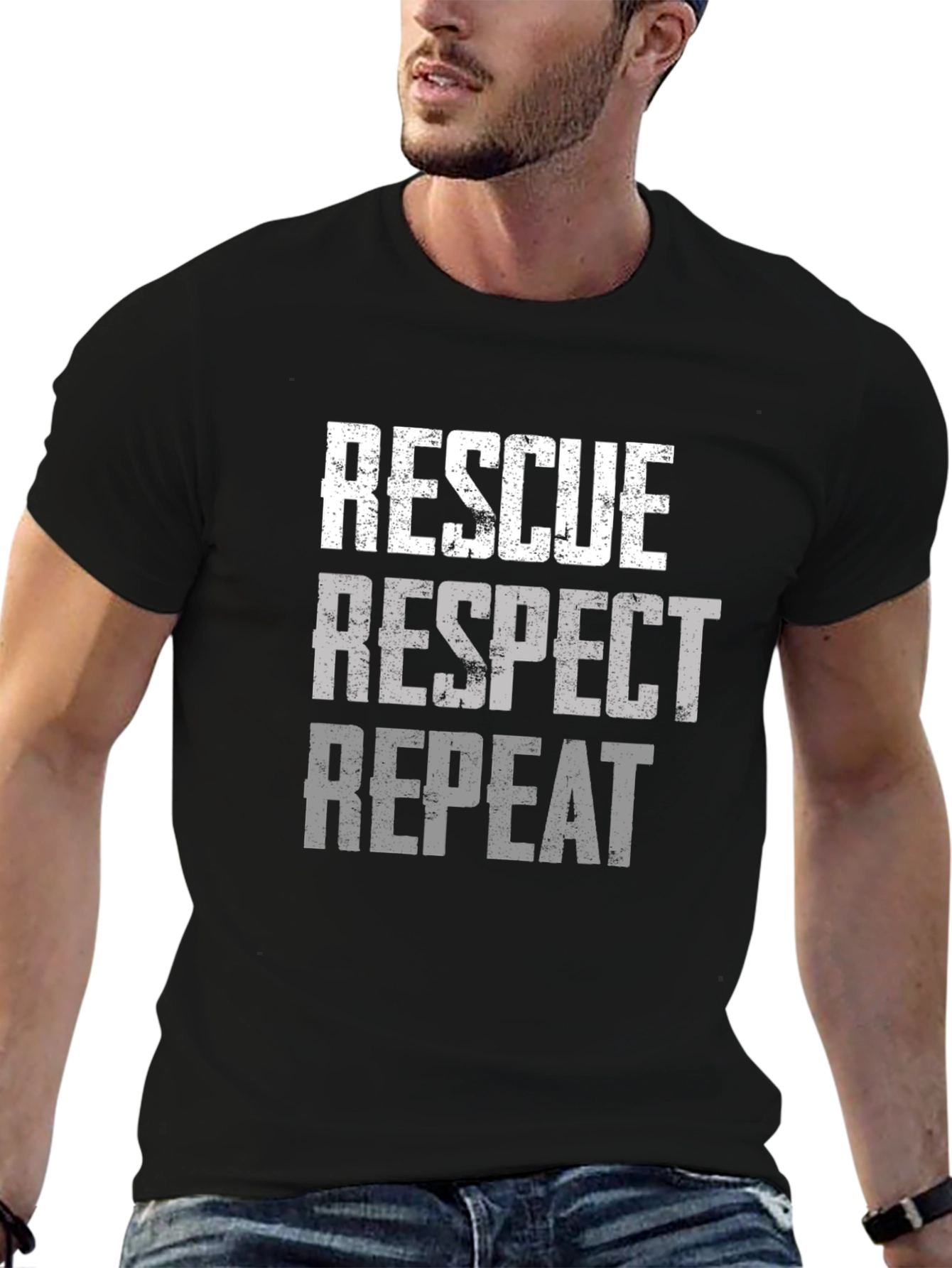 Rescue Respect Repeat Graphic Tee