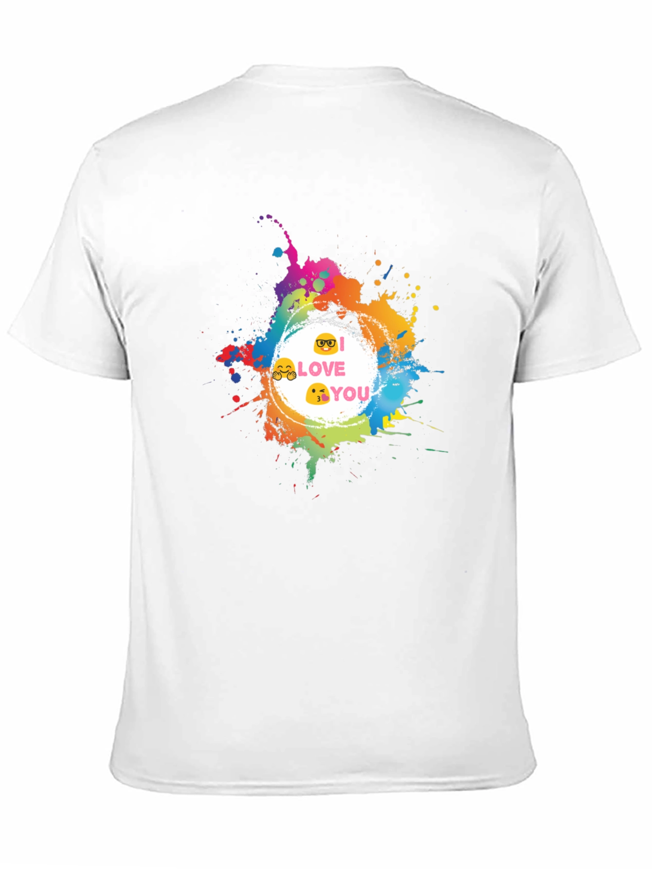 Emoji Love Graphic Tee - Black Casual T-Shirt