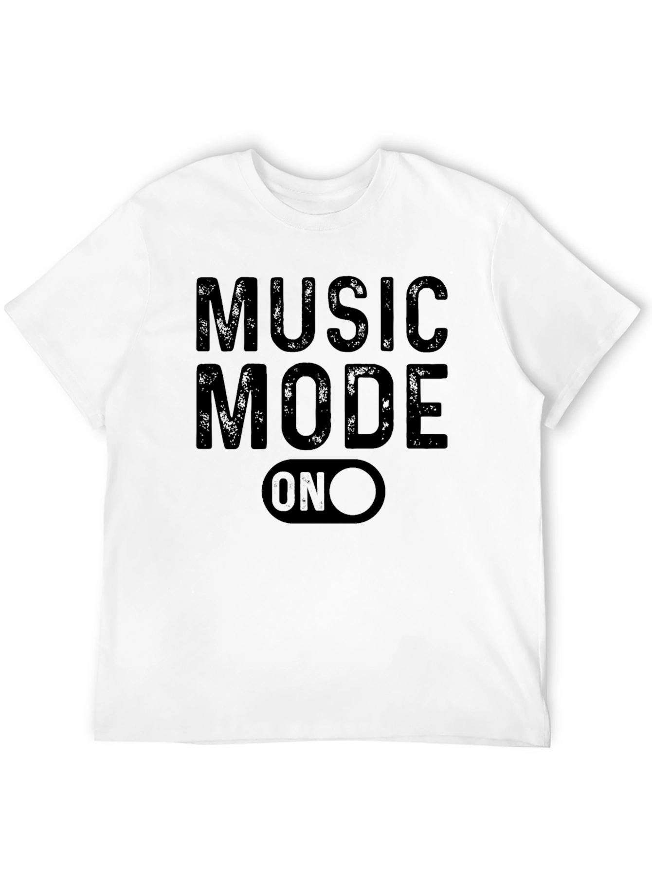 Music Mode On Black Graphic T-Shirt