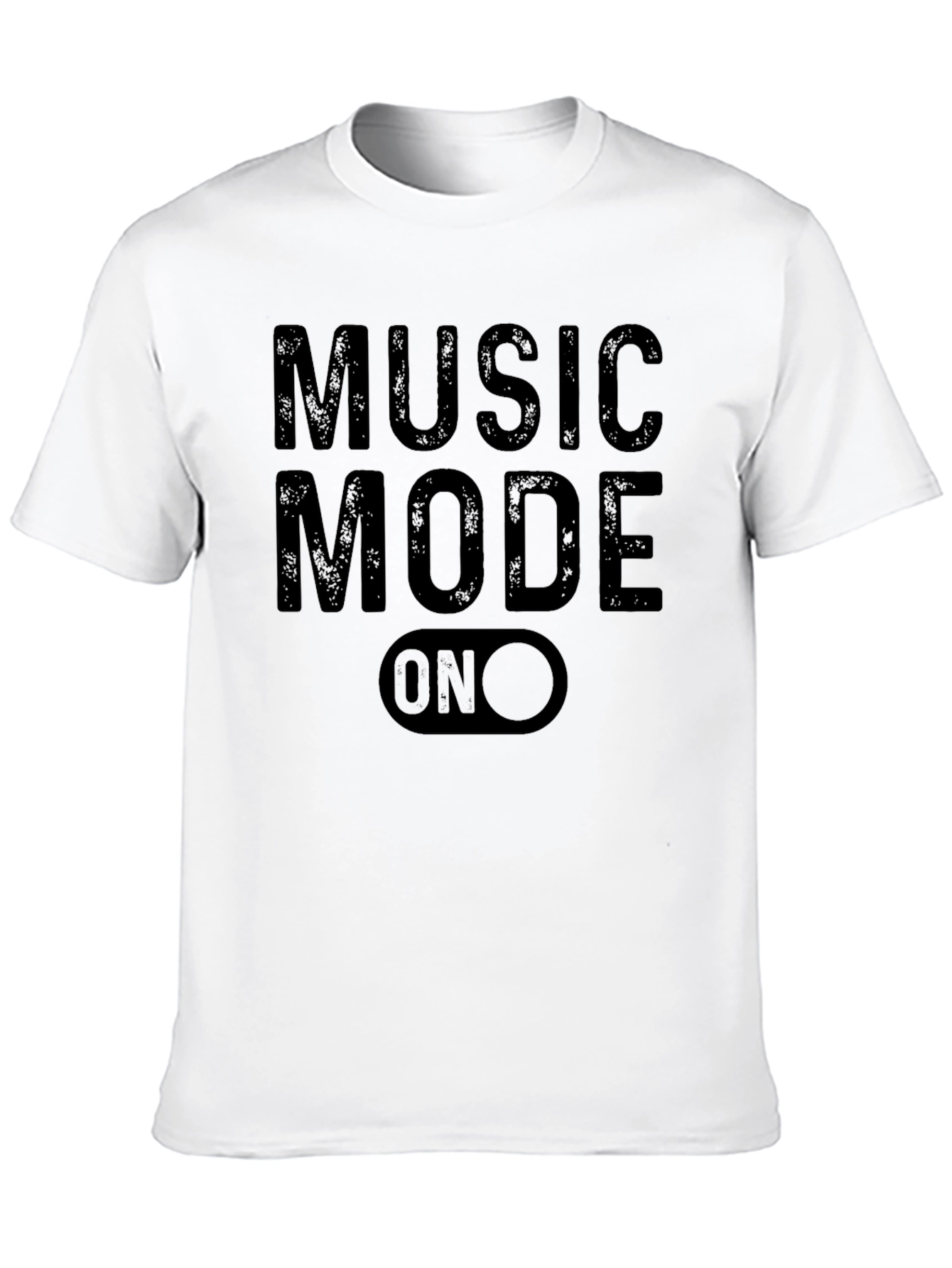 Music Mode On Black Graphic T-Shirt