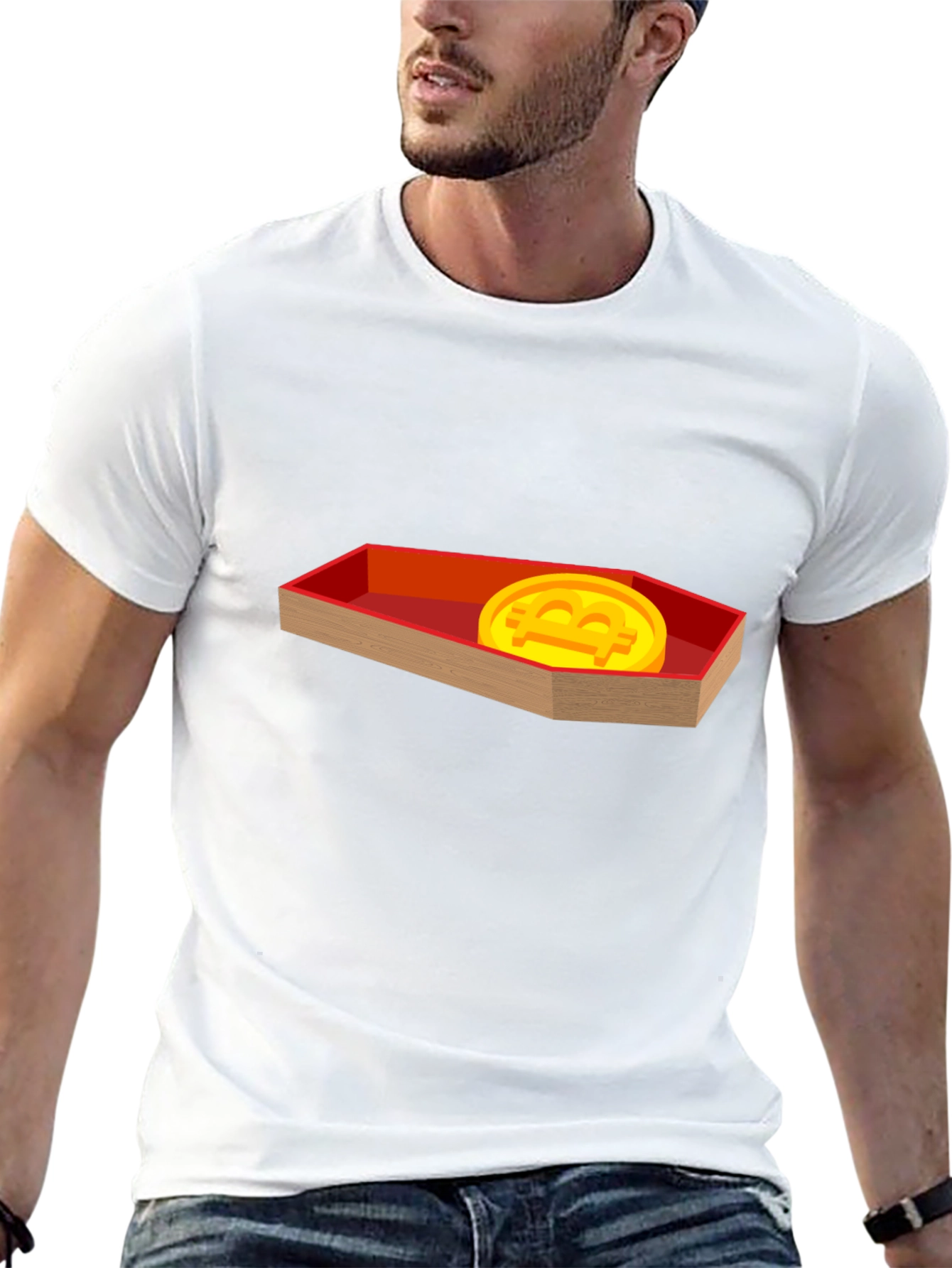 Bitcoin Coffin T-Shirt - Crypto Meme Tee