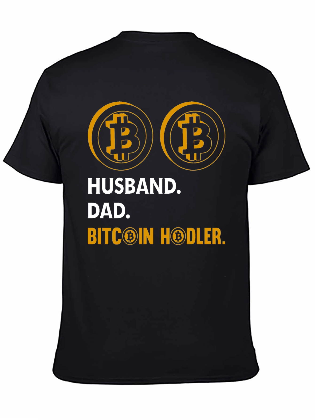 Husband Dad Bitcoin Hodler Graphic Tee