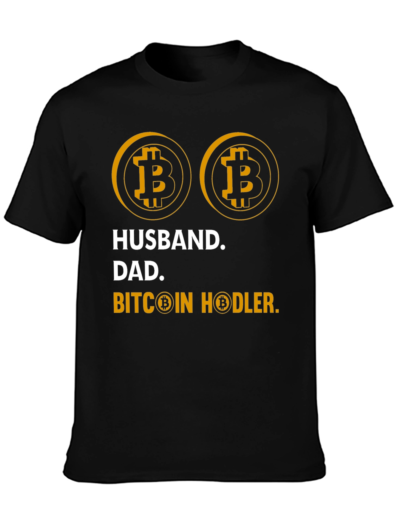 Husband Dad Bitcoin Hodler Graphic Tee