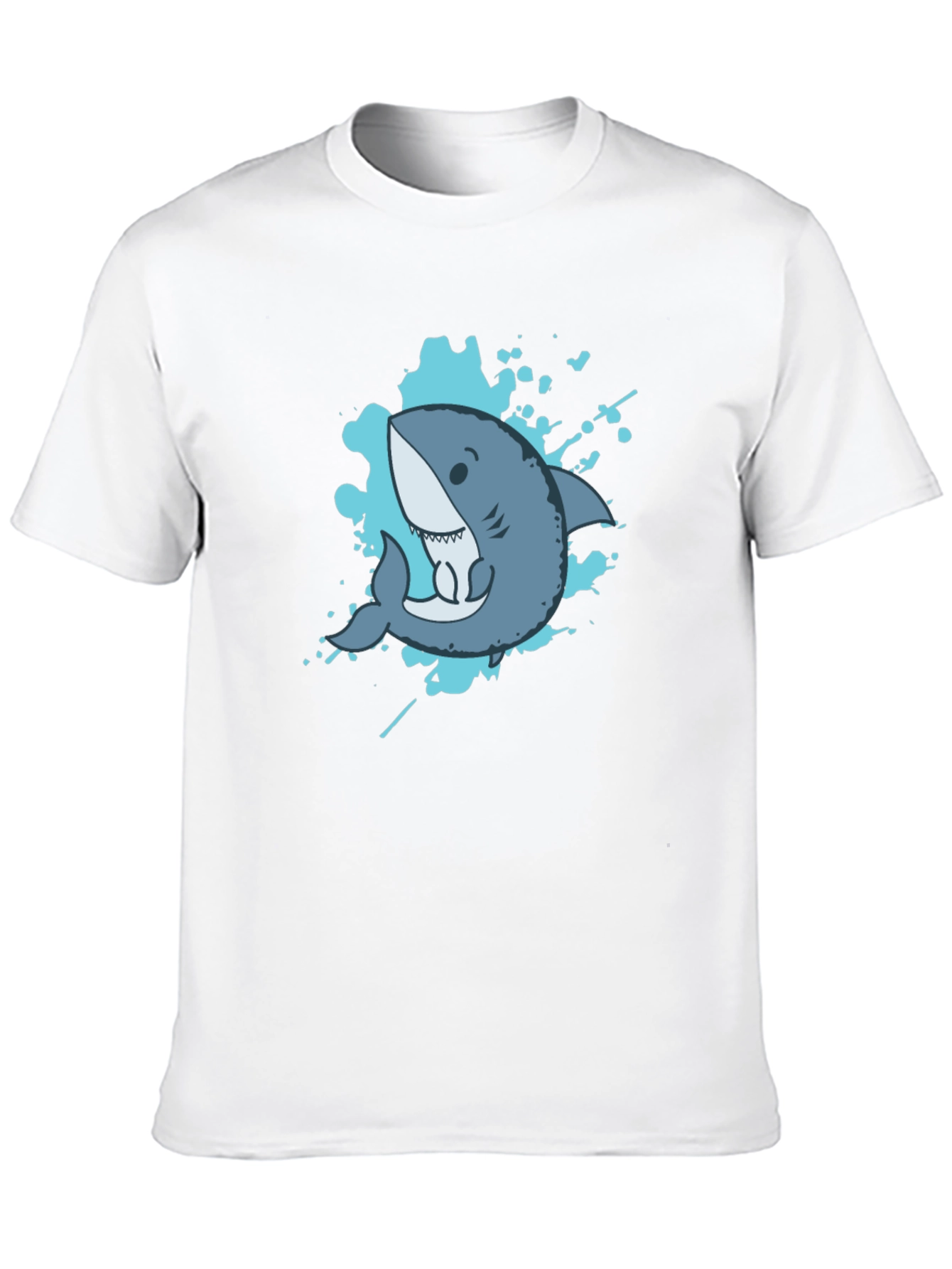Shark Graphic Tee - Mens Black Short Sleeve