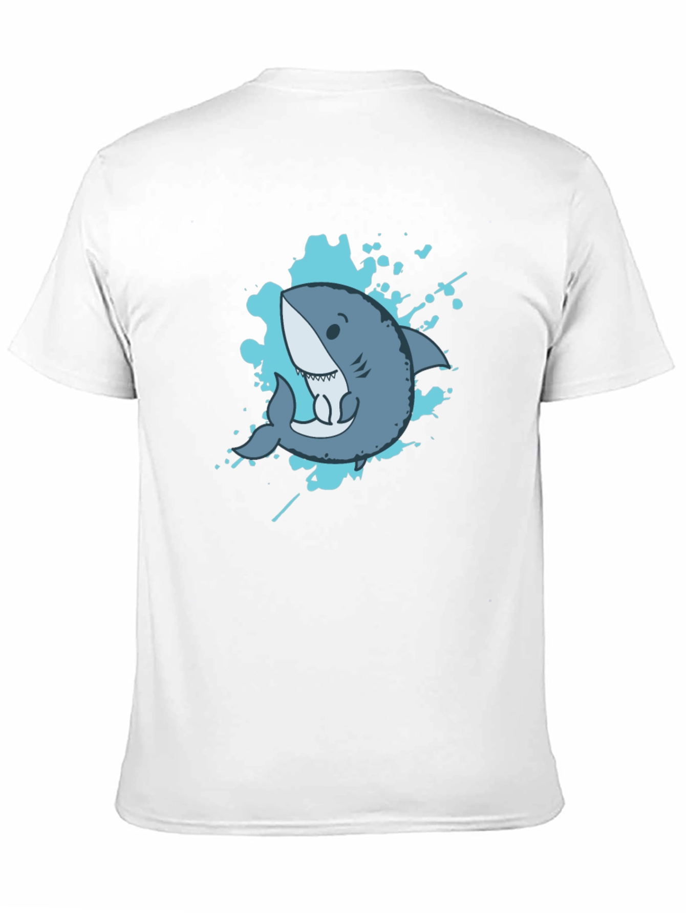 Shark Graphic Tee - Mens Black Short Sleeve