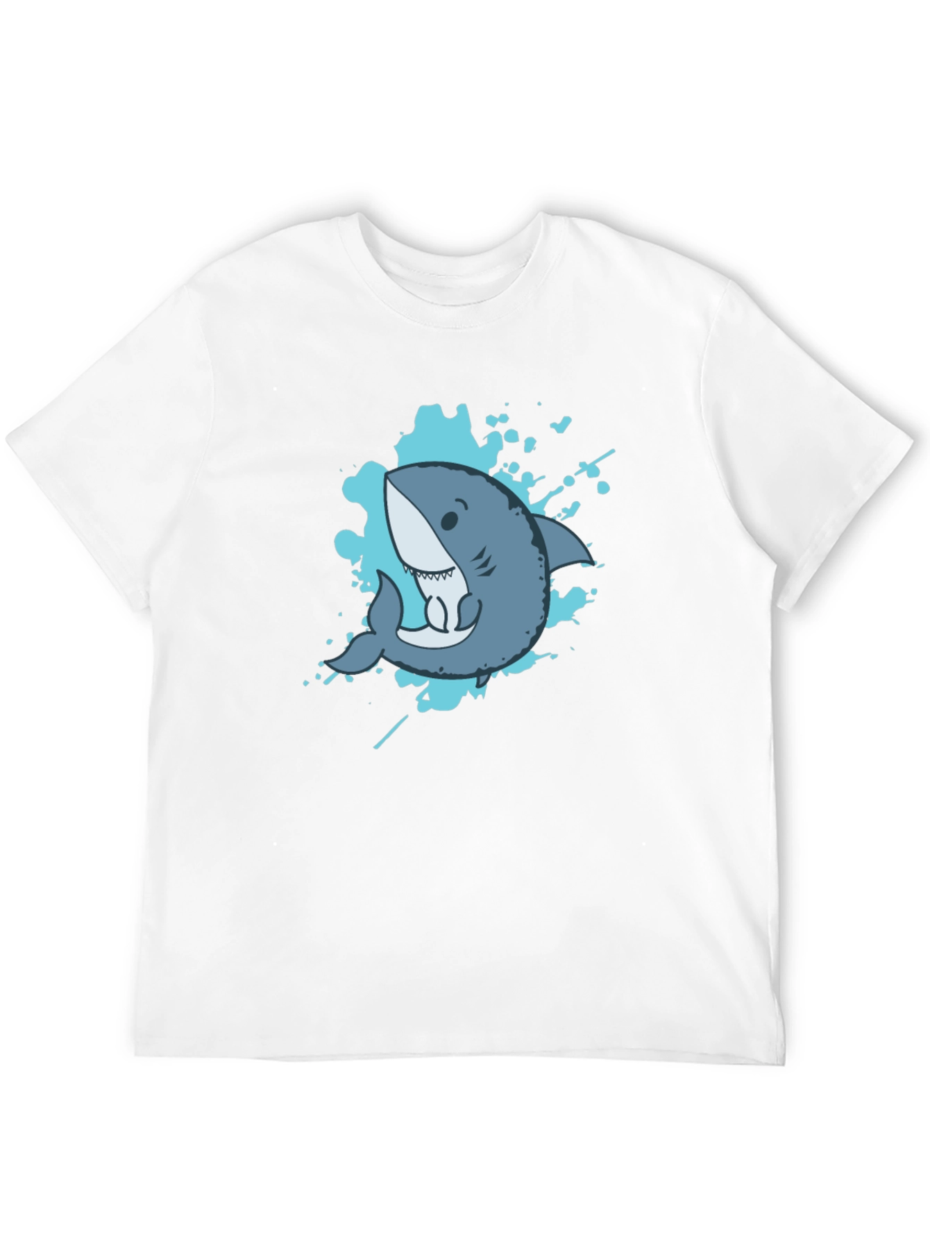 Shark Graphic Tee - Mens Black Short Sleeve
