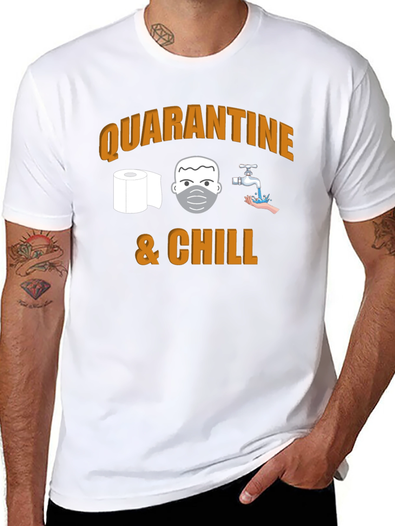 Quarantine & Chill Graphic T-Shirt