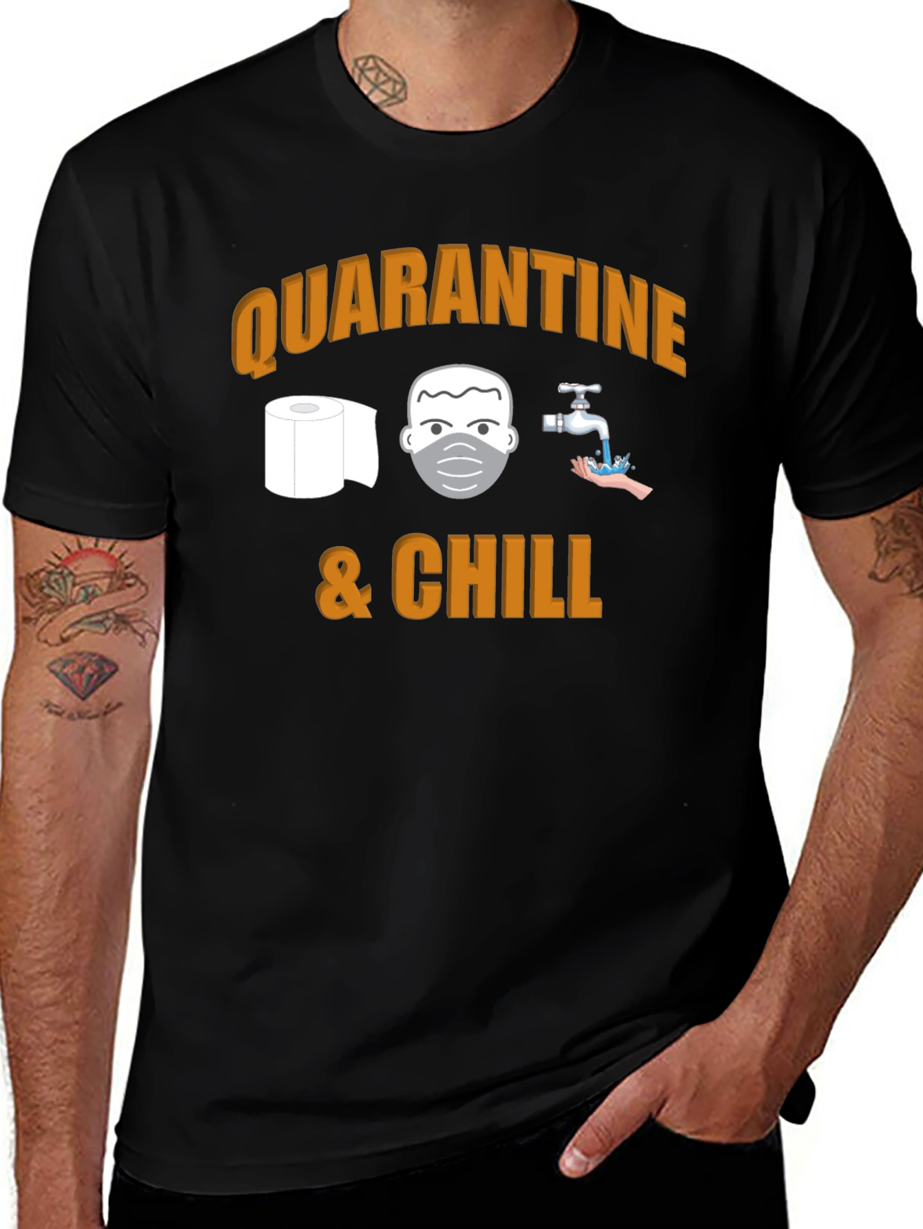 Quarantine & Chill Graphic T-Shirt