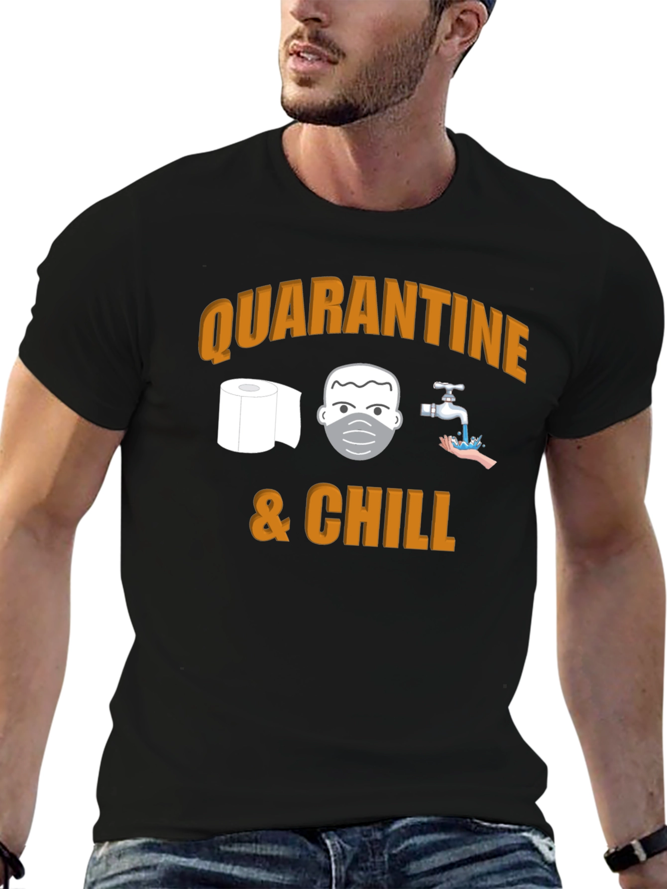Quarantine & Chill Graphic T-Shirt