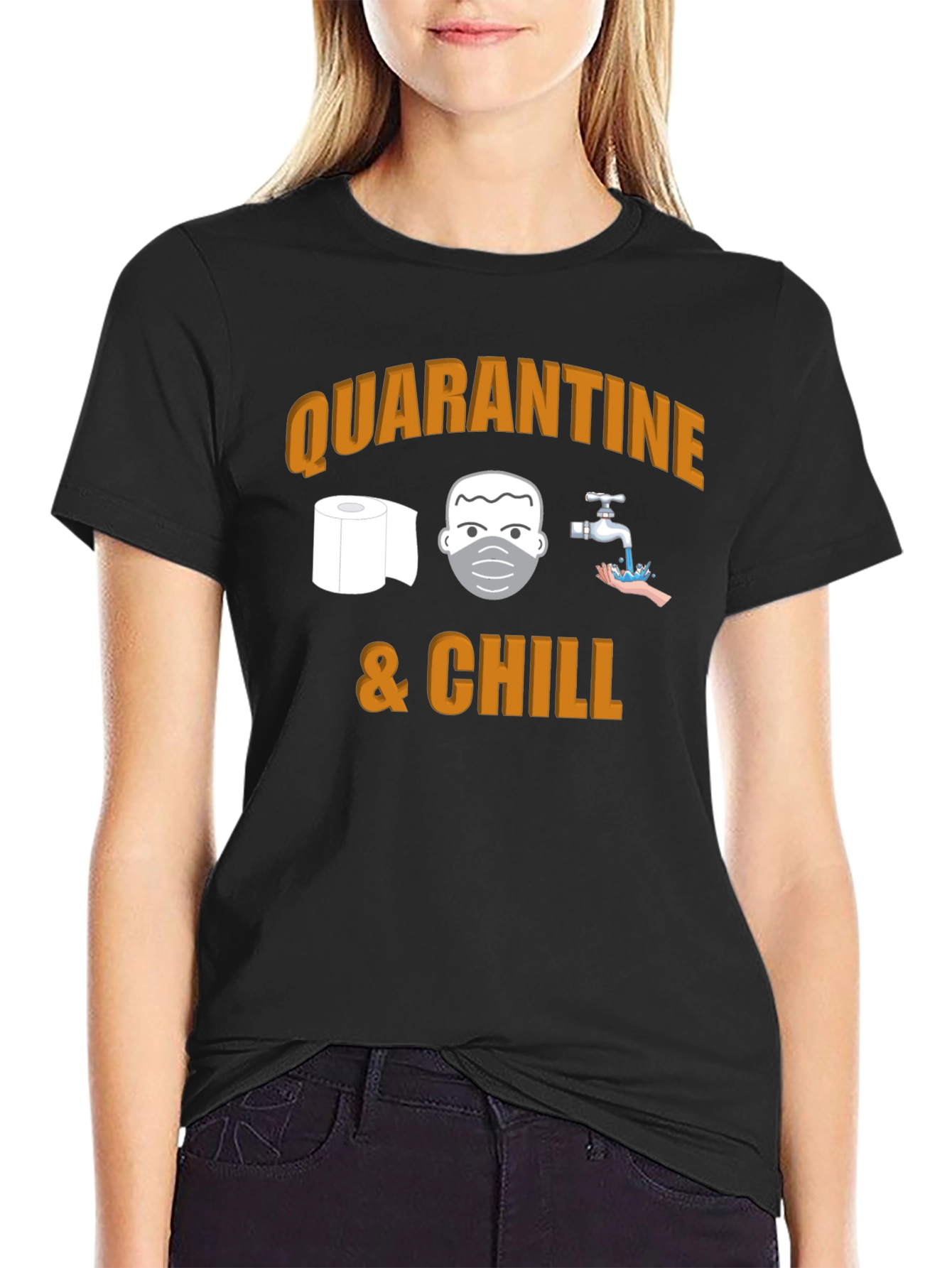 Quarantine & Chill Graphic T-Shirt