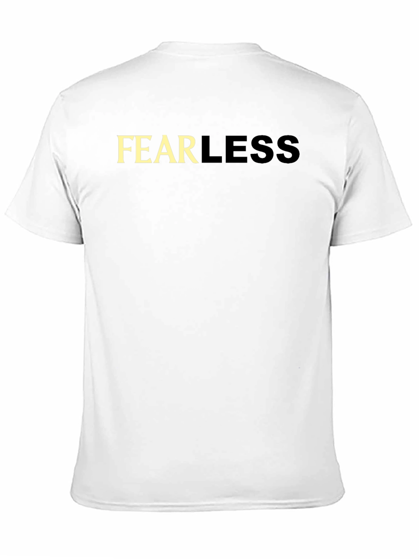 Fearless Graphic Tee - Black Cotton Casual T-Shirt