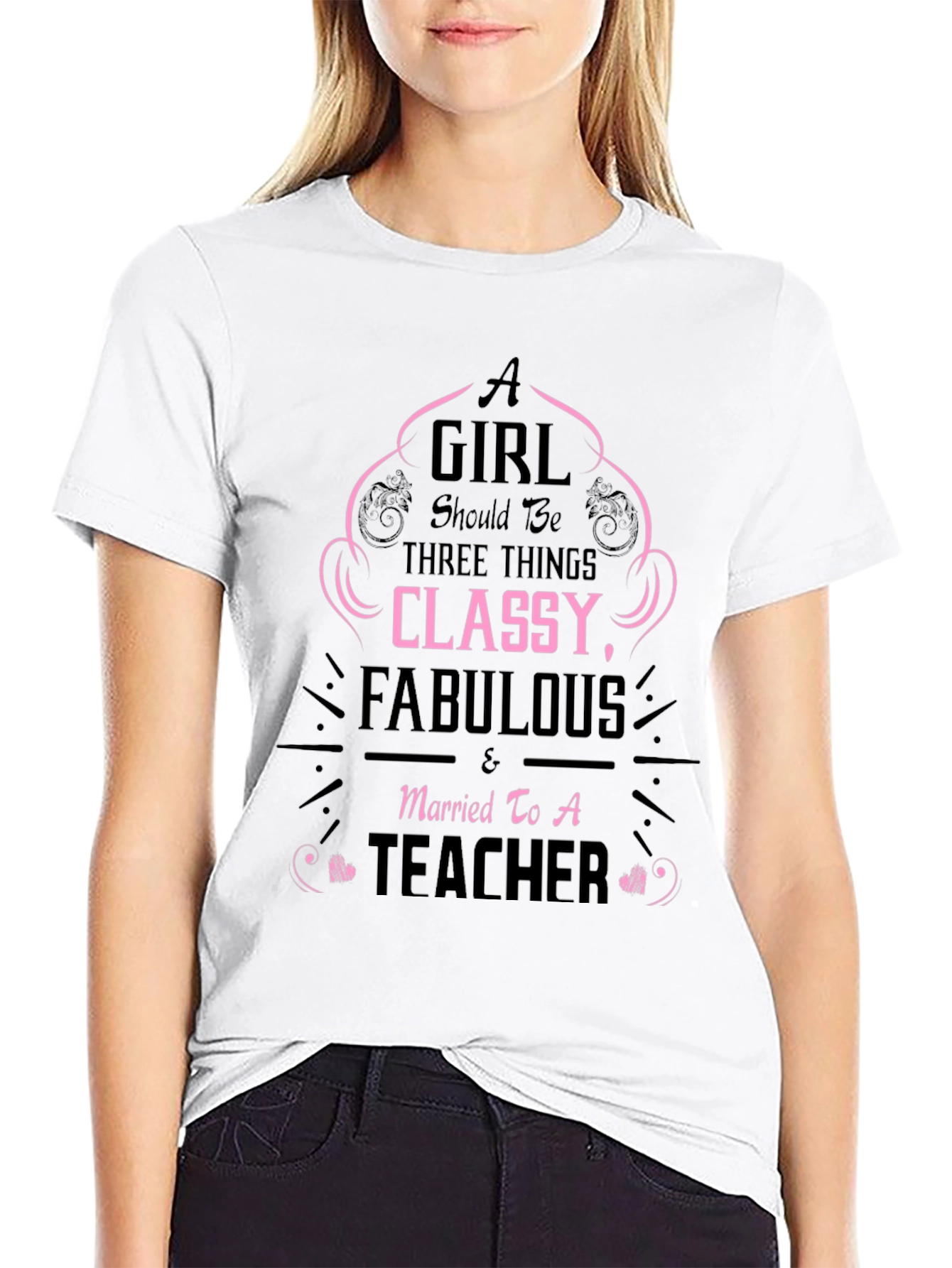 Classy Teachers Wife Tee