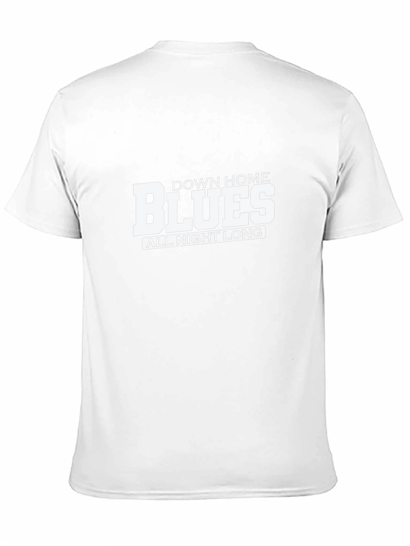 Down Home Blues All Night Long Black T-Shirt